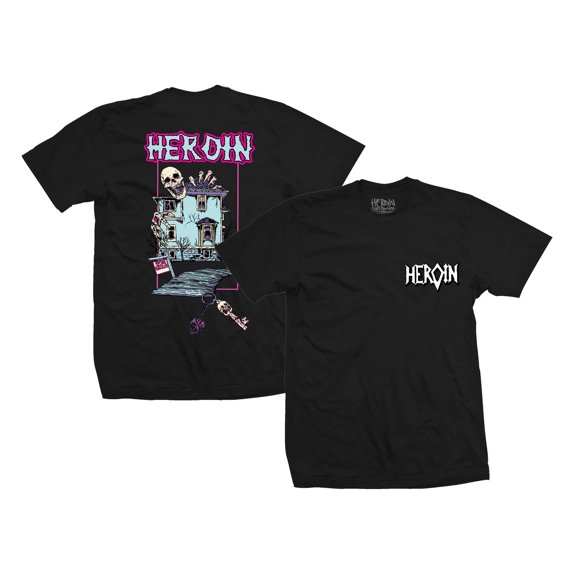 HEROIN T-Shirt DIE TONIGHT black