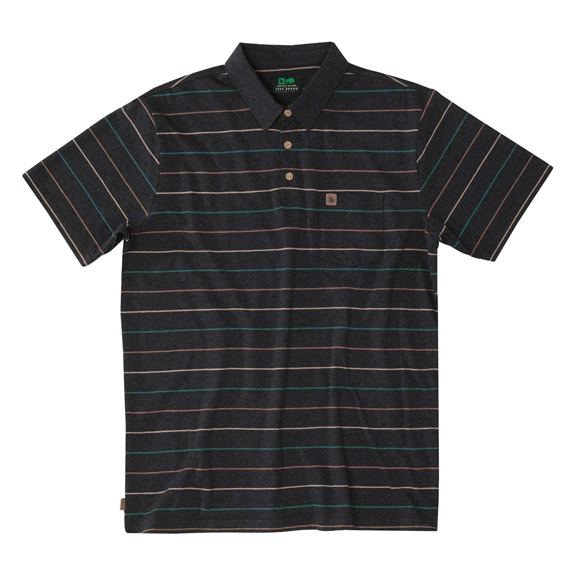 HIPPYTREE Polo CULVER  heather black