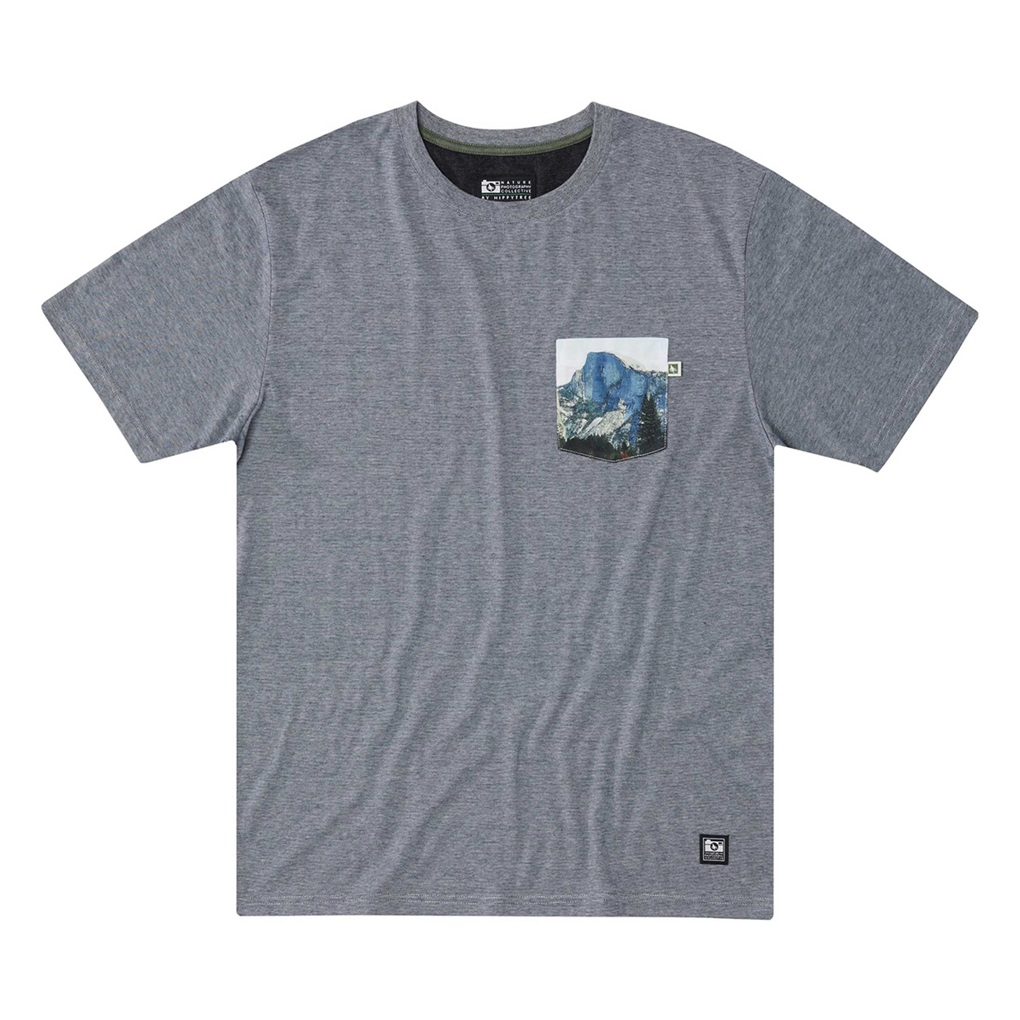 HIPPYTREE T-Shirt MUIR POCKET heather grey