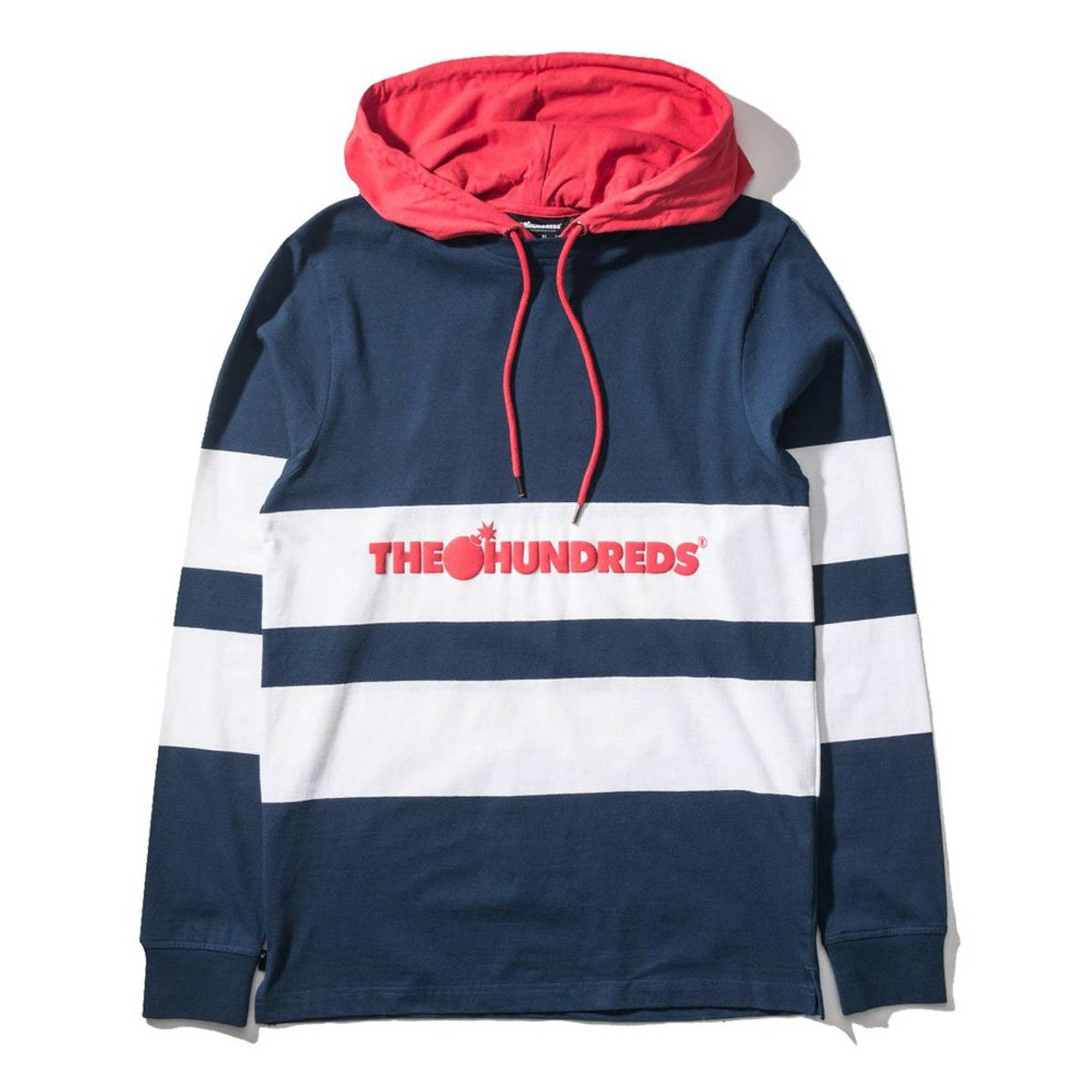 THE HUNDREDS Longsleeve RIDGE Hooded navy