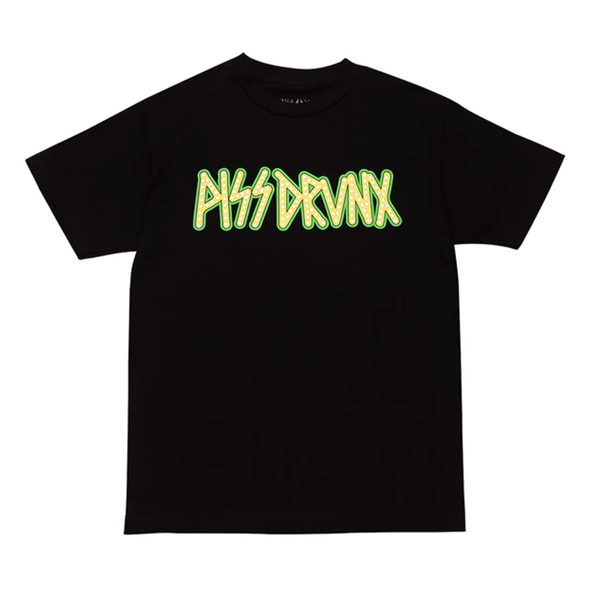 PISS DRUNX T-Shirt UP IN LIGHTS black