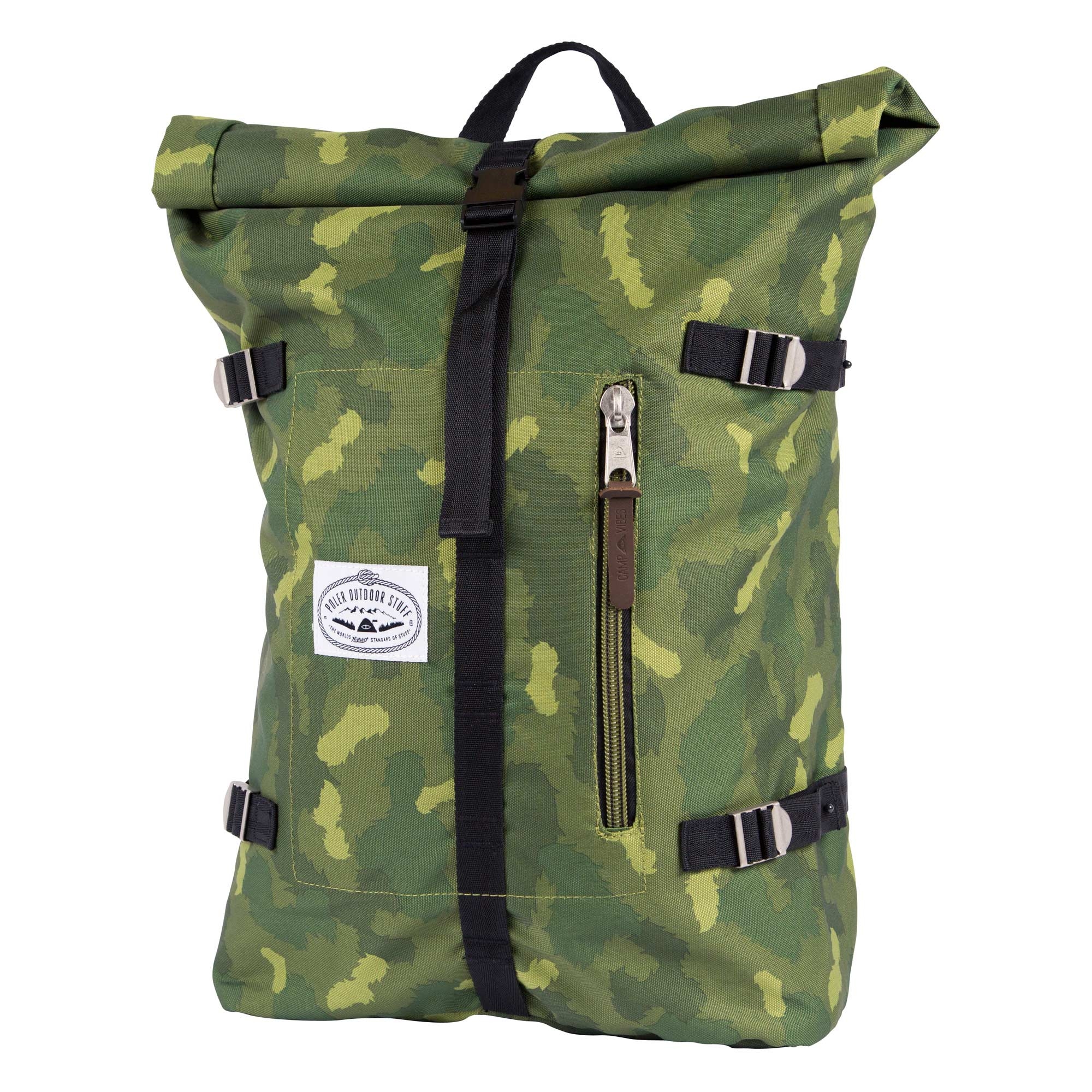 POLER Bag RETRO (CLASSIC) ROLLTOP green camo SP16 + FA16