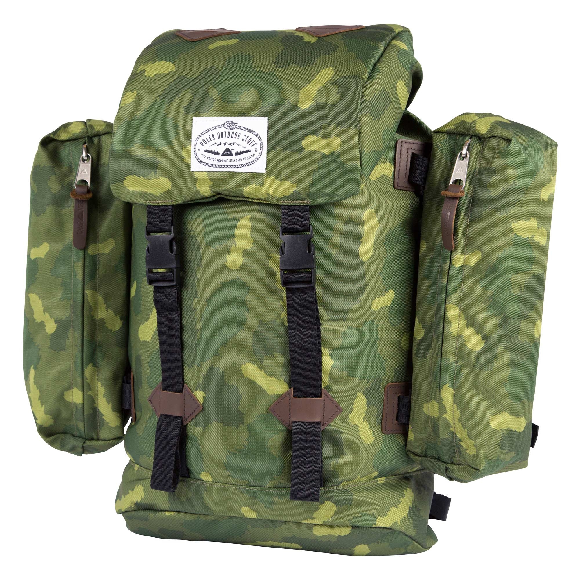 POLER Bag RETRO (CLASSIC) RUCKSACK, green camo SP16 + FA16