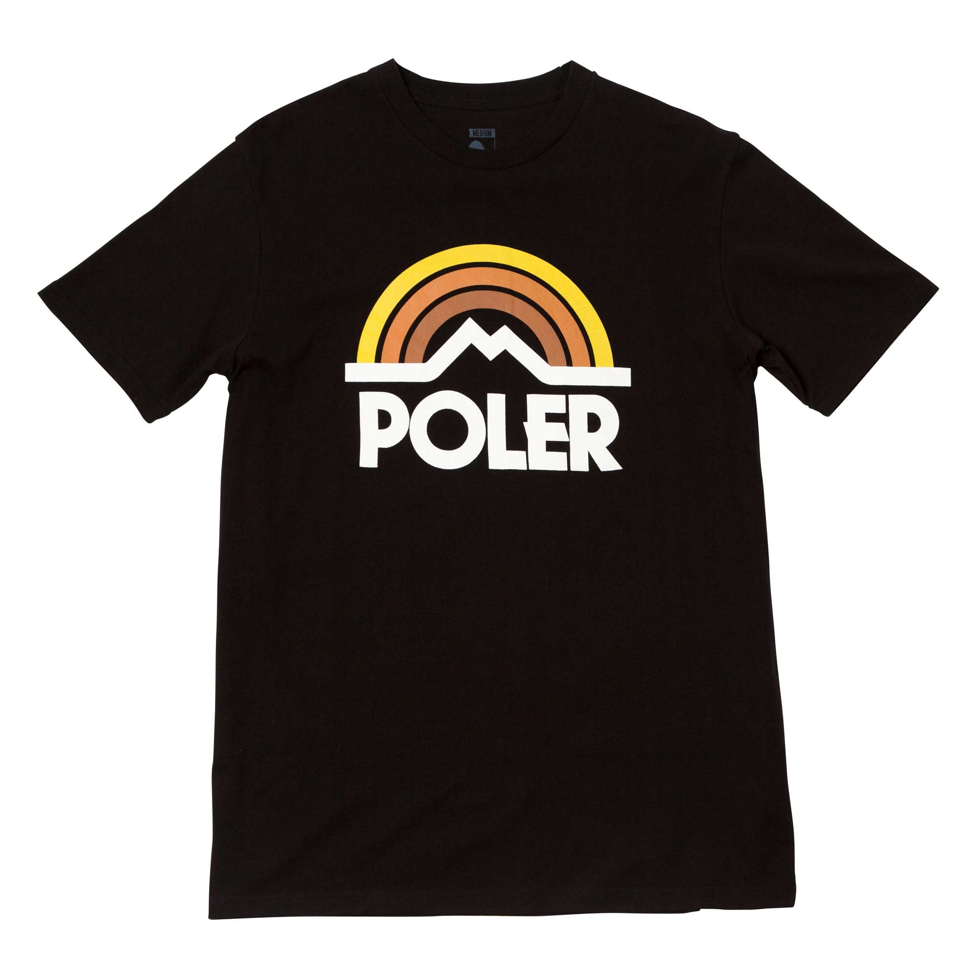 POLER T-Shirt MOUNTAIN RAINBOW black