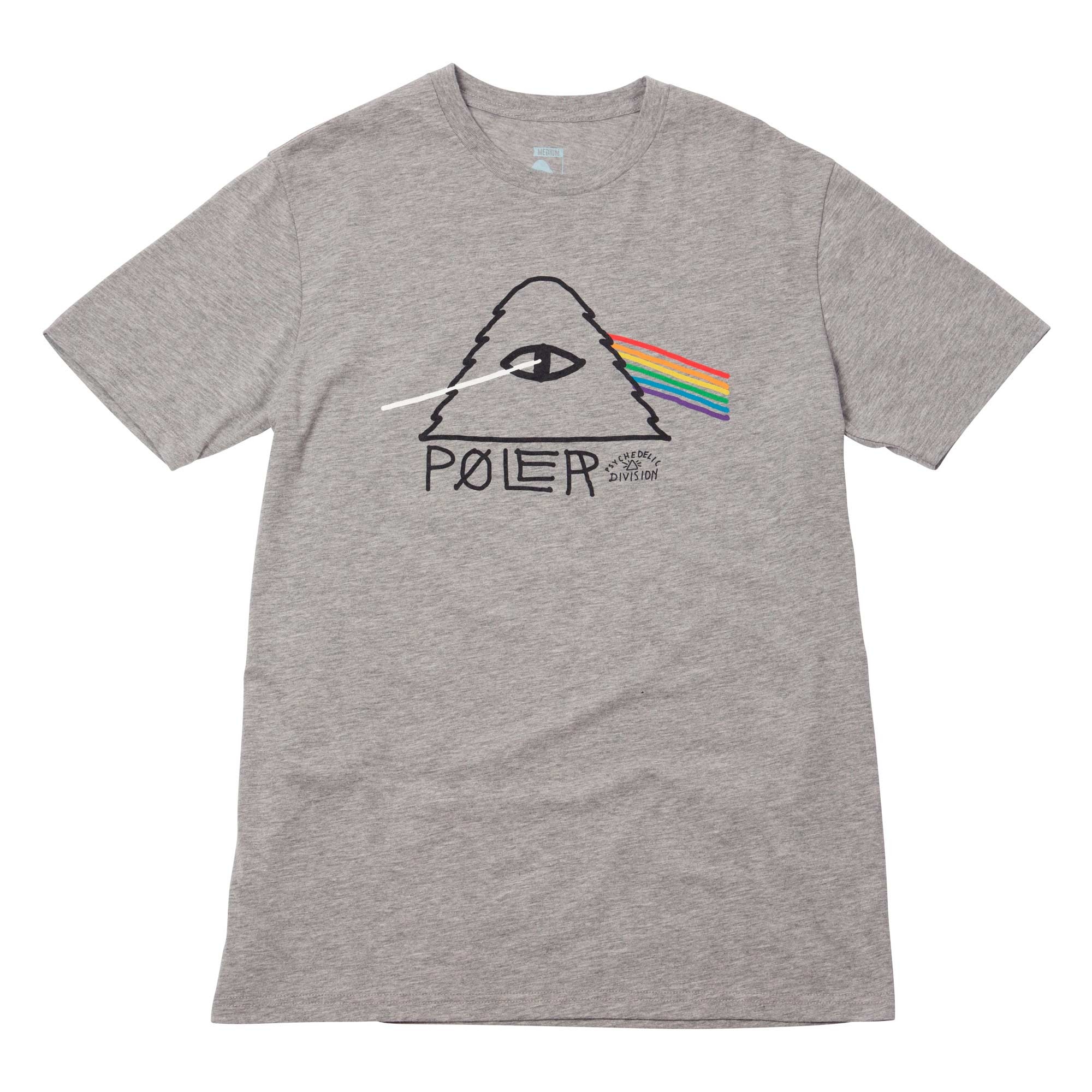 POLER T-Shirt PSYCHEDELIC heather grey