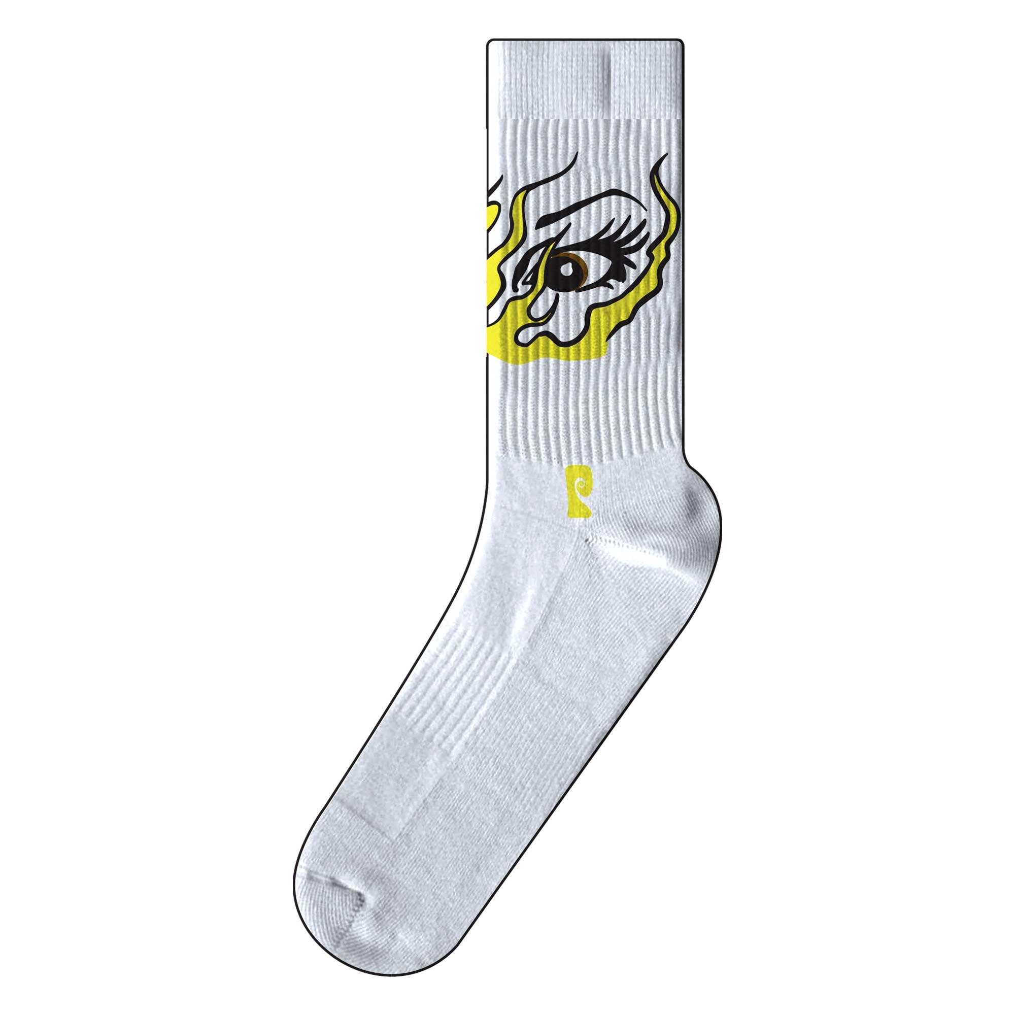 PSOCKADELIC Socks BURNING LOVE 1-Pair, white