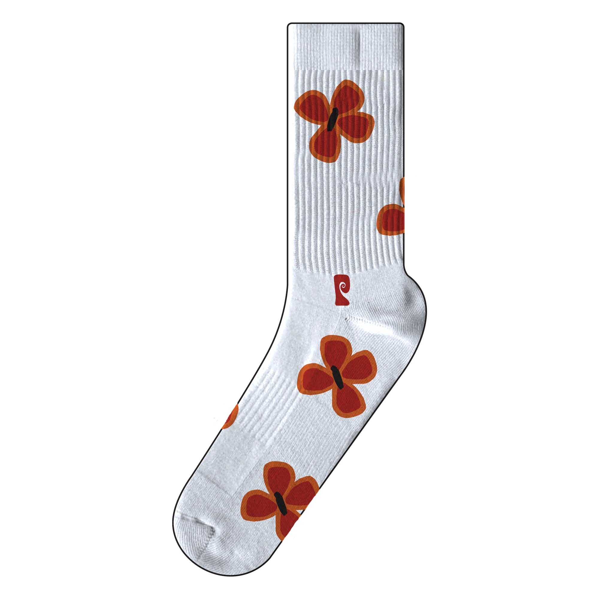 PSOCKADELIC Socks FLOWER 1-Pair, white