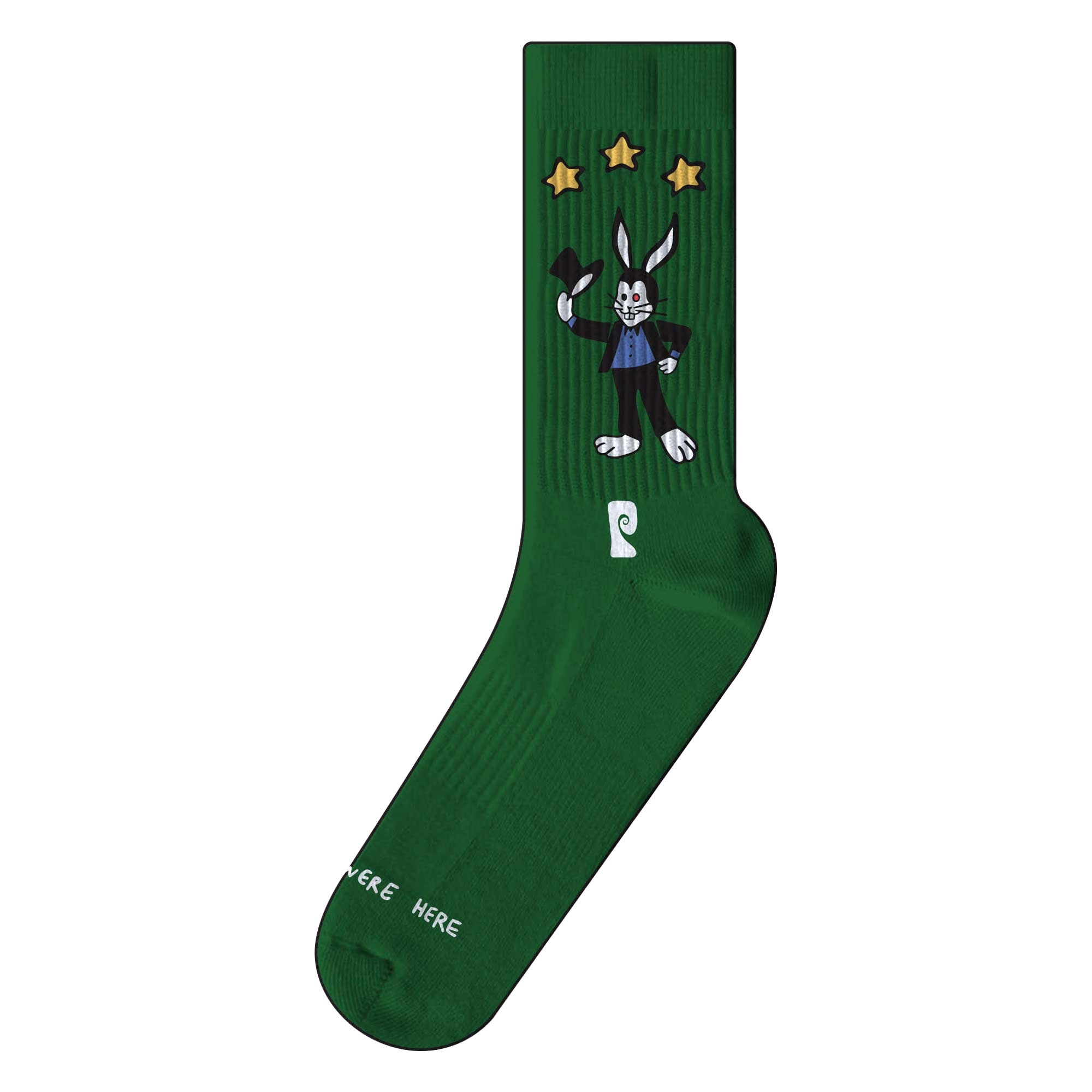 PSOCKADELIC Socks WISH U WERE HERE 1-Pair, green