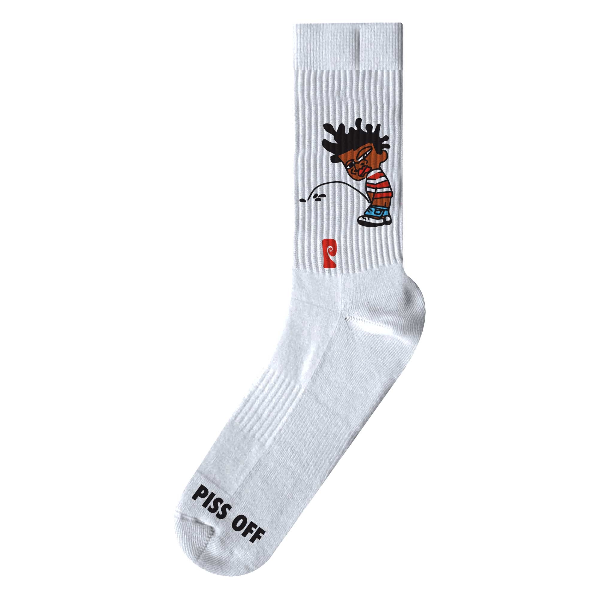 PSOCKADELIC Socks ZACH ALLEN PISS 1-Pair, white