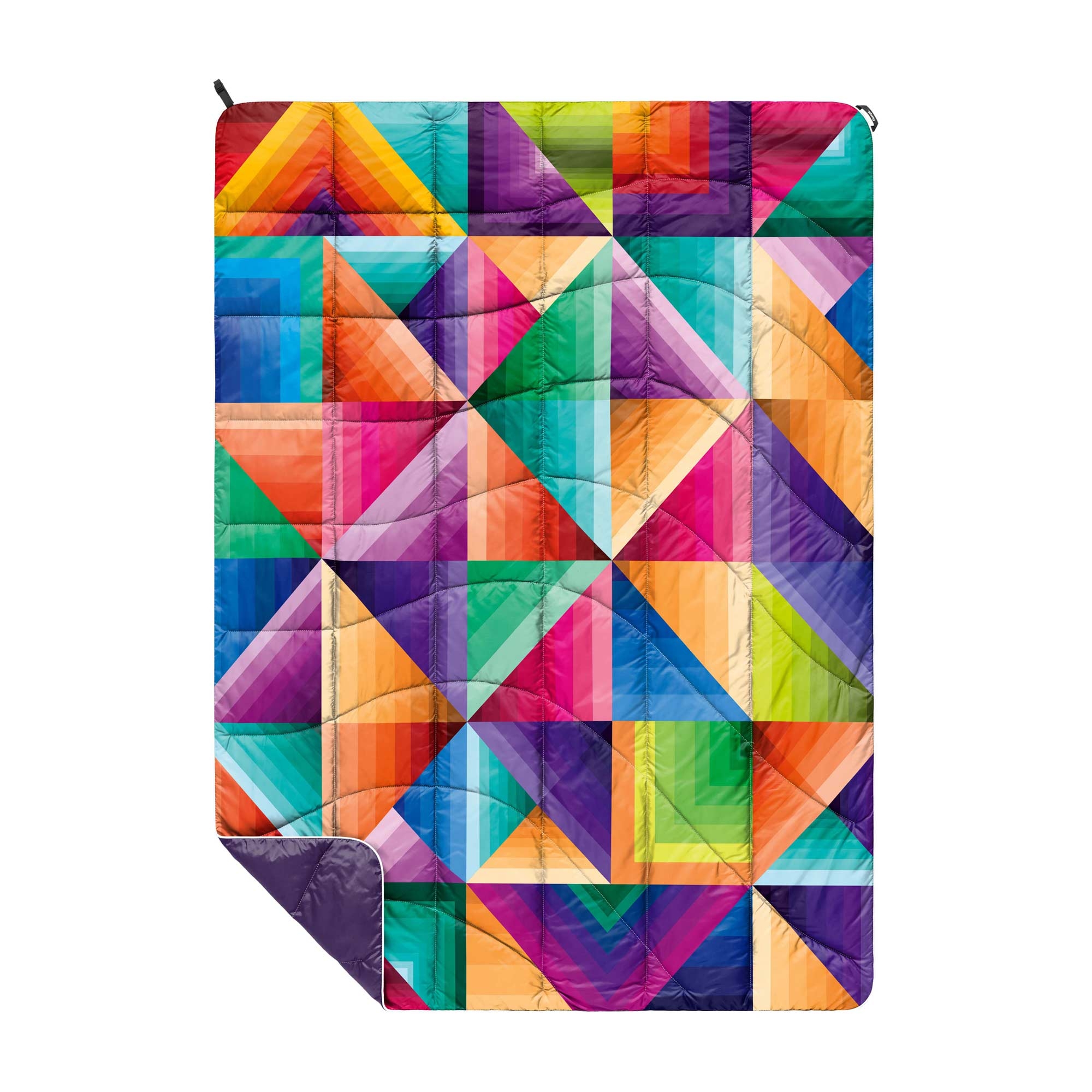 RUMPL Blanket NANOLOFT PRINTED / TRAVEL, cozy dimensions -  nathan brown