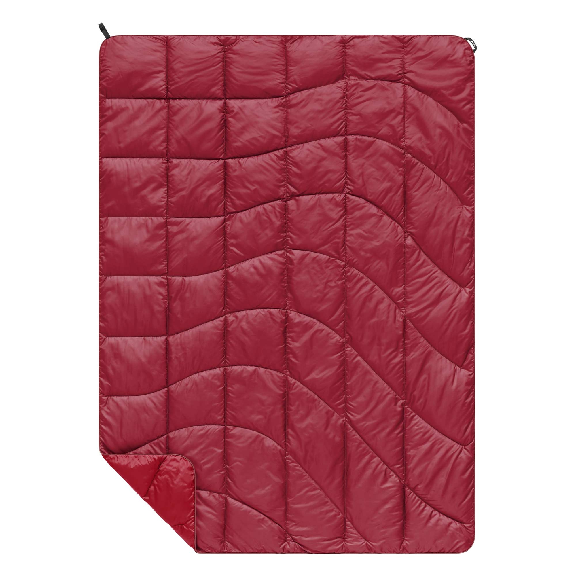 RUMPL Blanket NANOLOFT SOLID FLAME/ TRAVEL, crimson