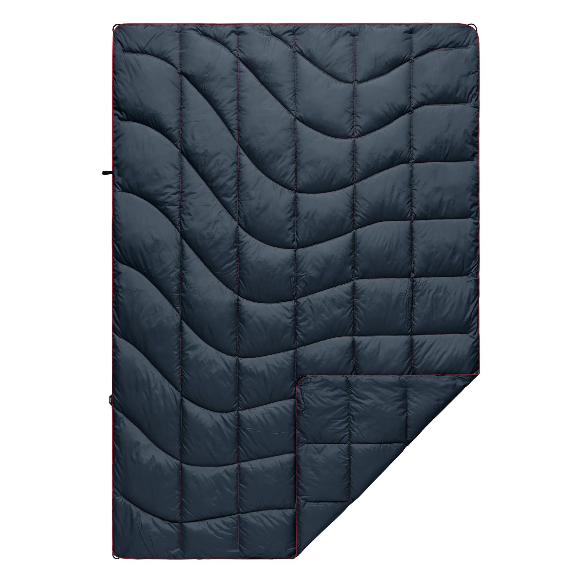 RUMPL Blanket NANOLOFT SOLID / TRAVEL, deepwater