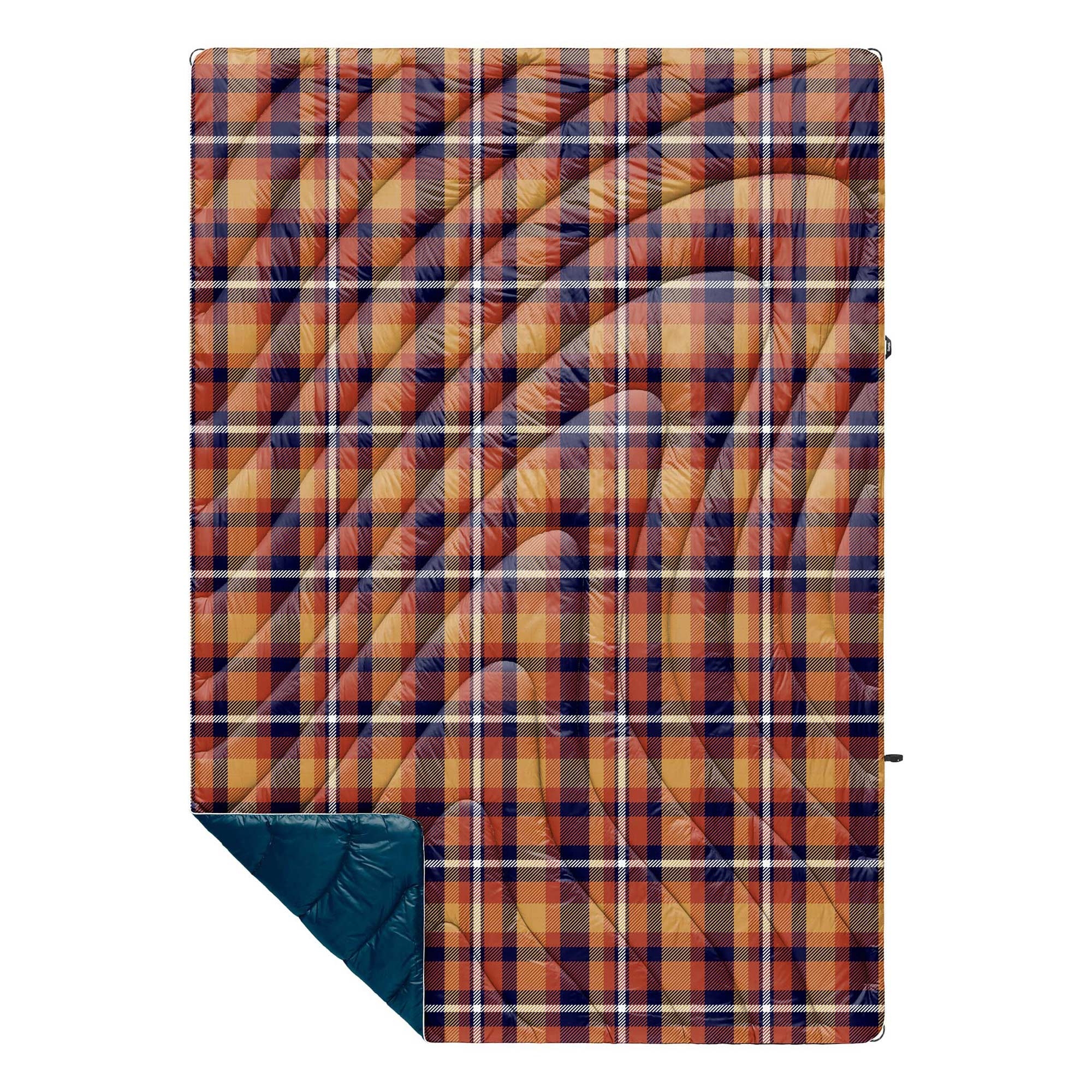 RUMPL Blanket ORIGINAL PUFFY PRINTED  / 1 PERS, autumn plaid