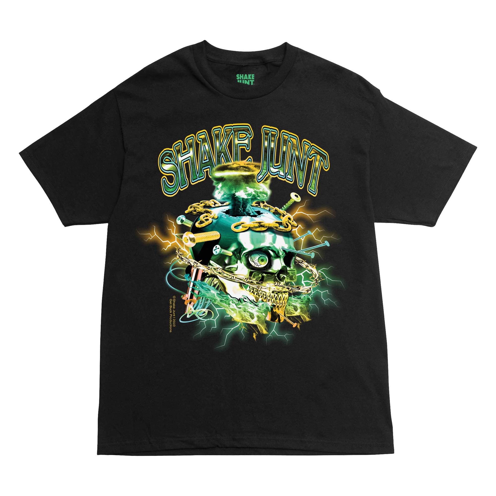 SHAKE JUNT T-Shirt SKULL SKREW 2 black