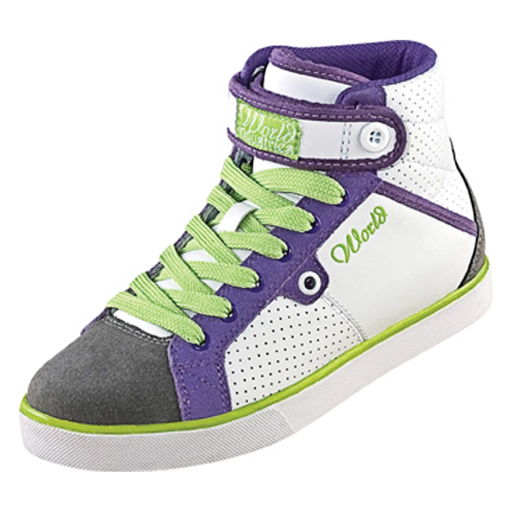 WORLD IND. Womens Shoe MADISON white/grey