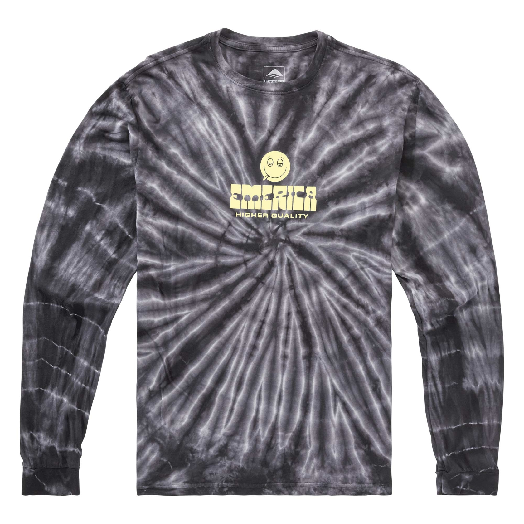 EMERICA Longsleeve ROLL WITH TIEDYE black