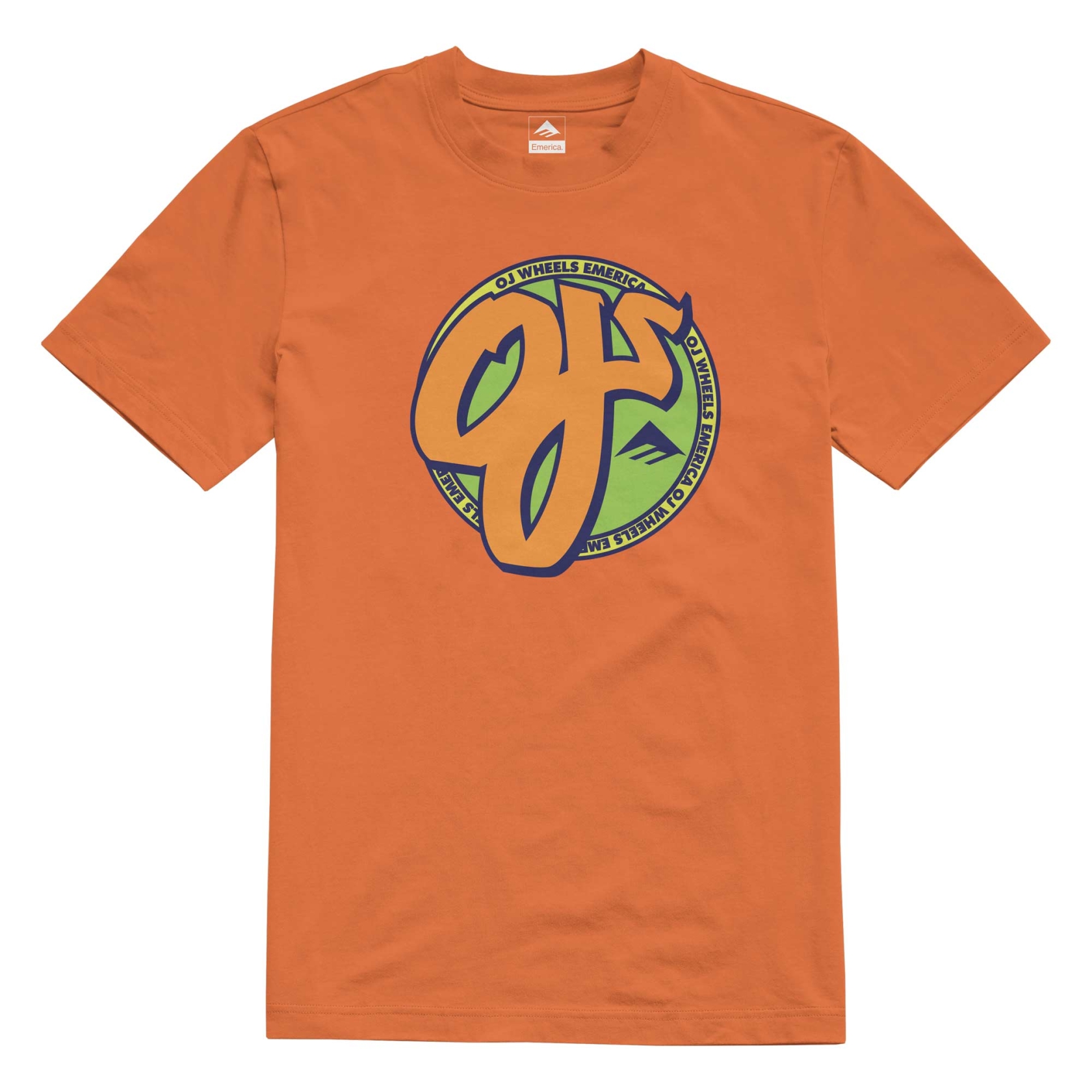 EMERICA T-Shirt OJ CIRCLE orange