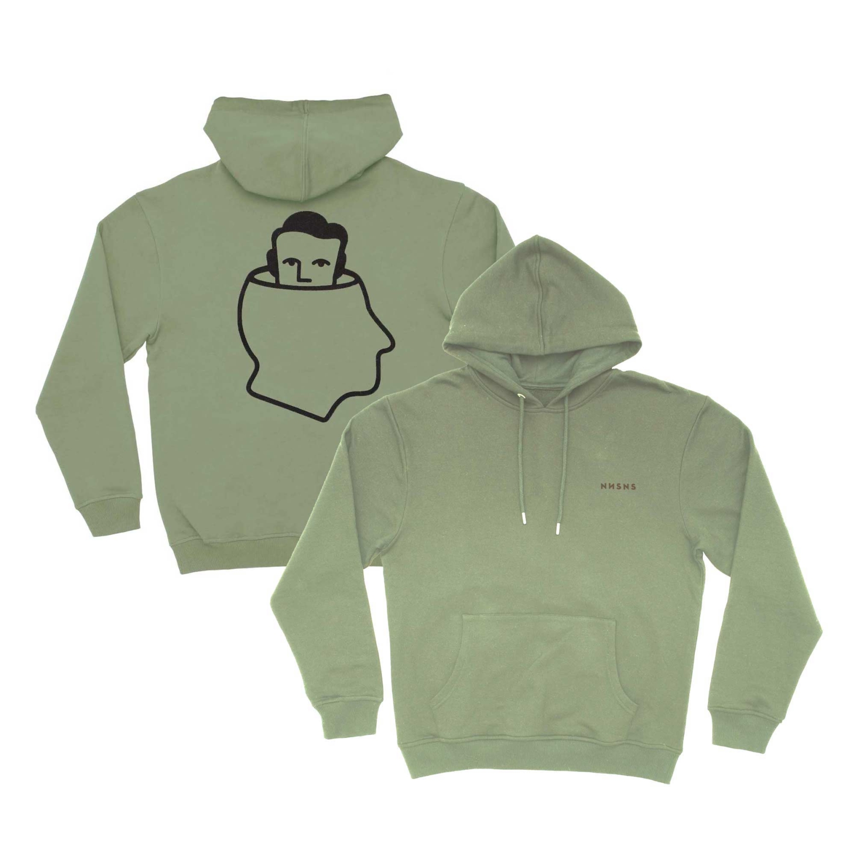 NNSNS Sweat HEAD LOGO Hooded, ble