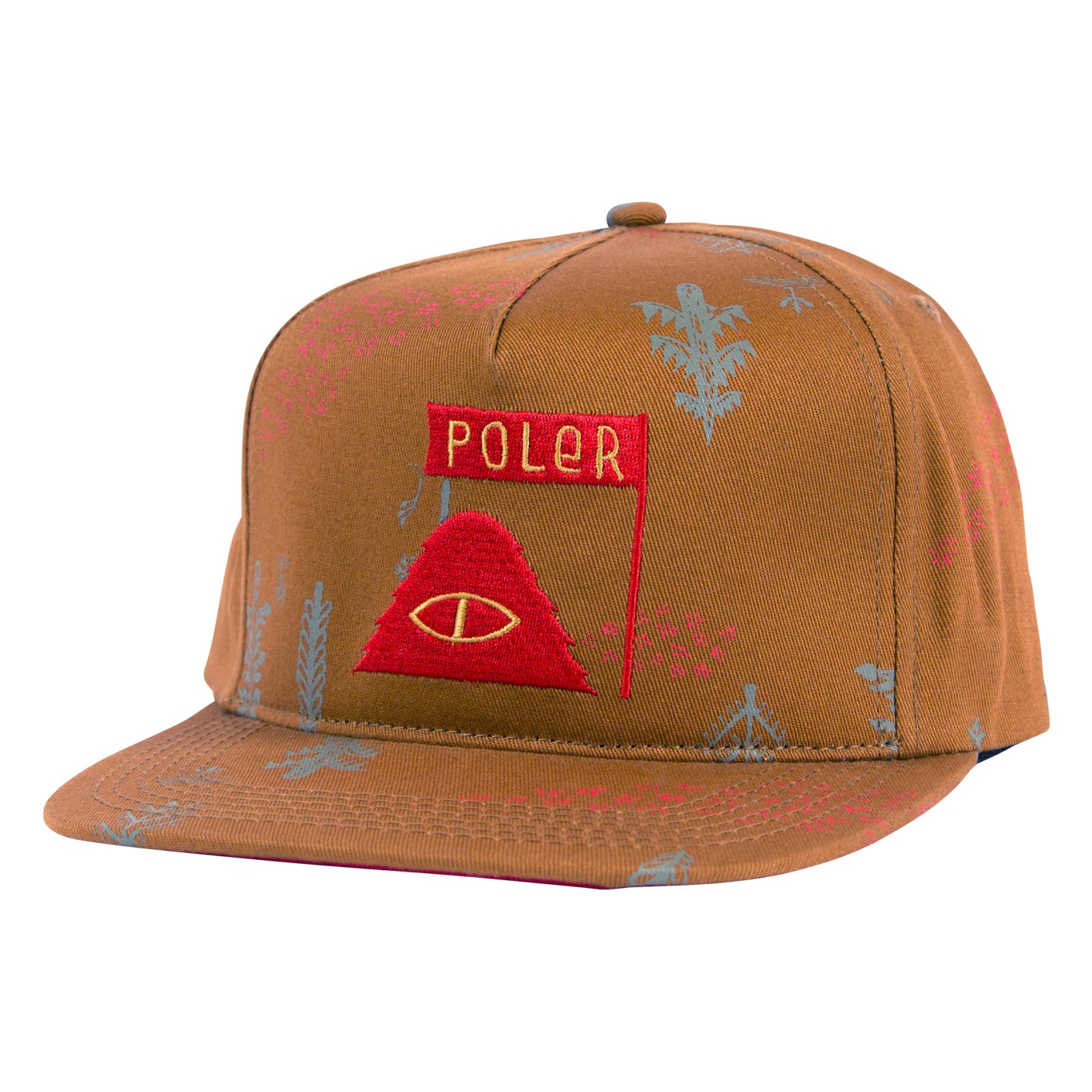 POLER CAP LD TREES SNAPBACK, almond