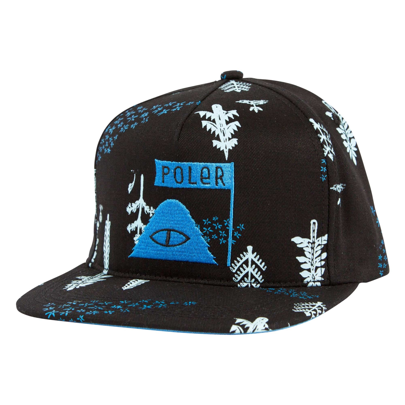 POLER CAP LD TREES SNAPBACK, black