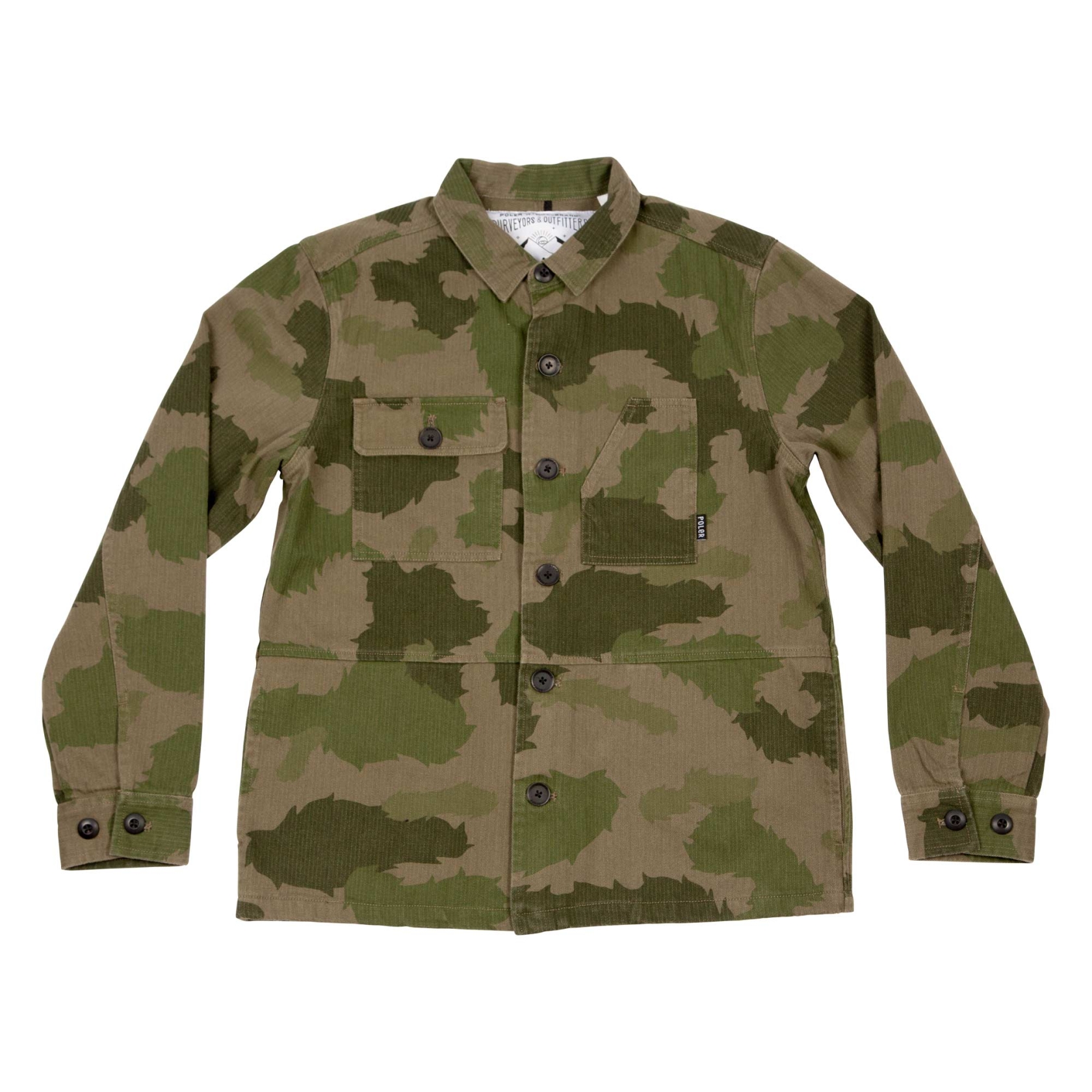 POLER Jacket THE BUCK Shirtjacket, green furry camo