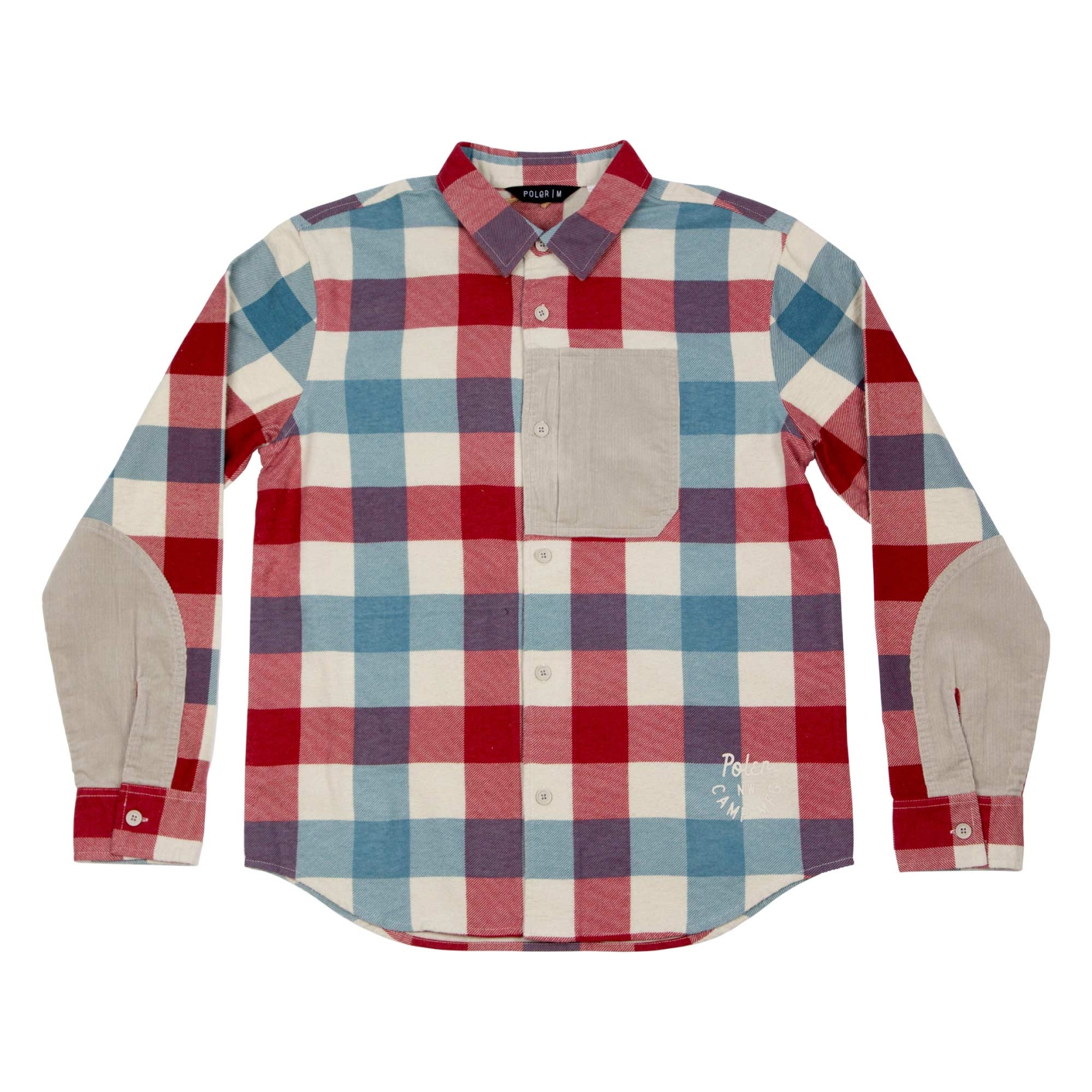 POLER Shirt BUFFALO L/S POCKET WOVEN merlot