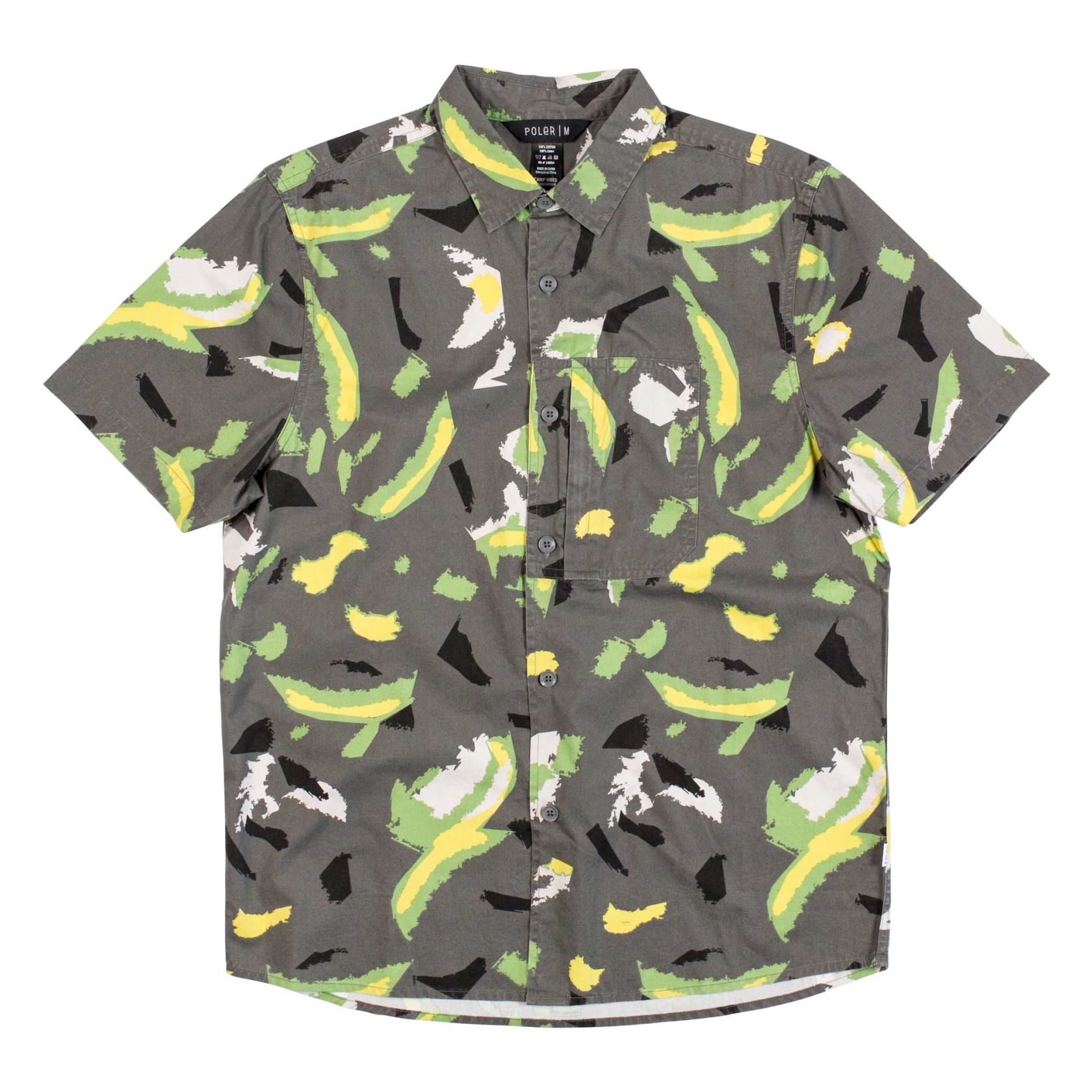 POLER SHIRT TREETOP S/S WOVEN, charcoal