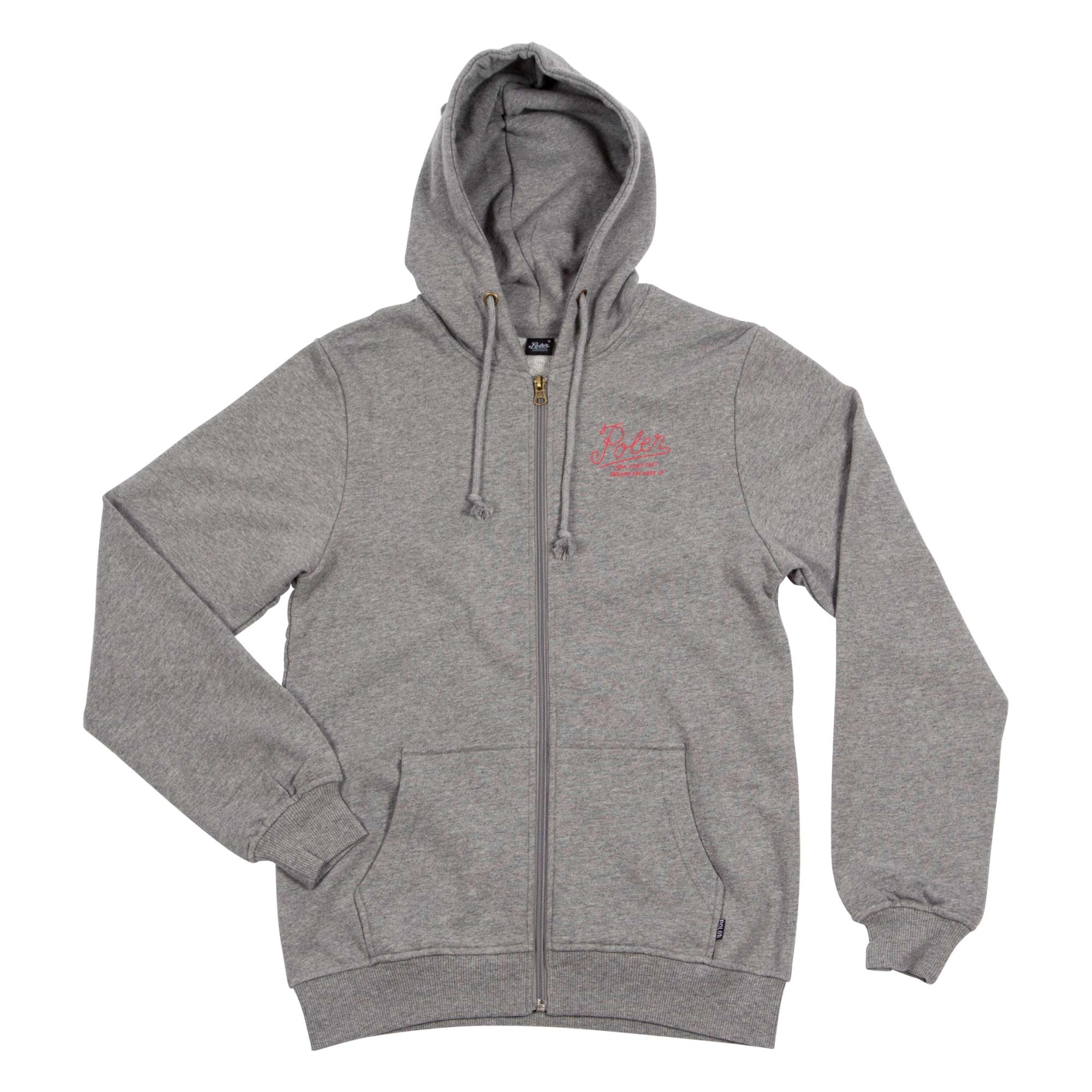 POLER Womens Zip Up DREAMS Hood heather grey