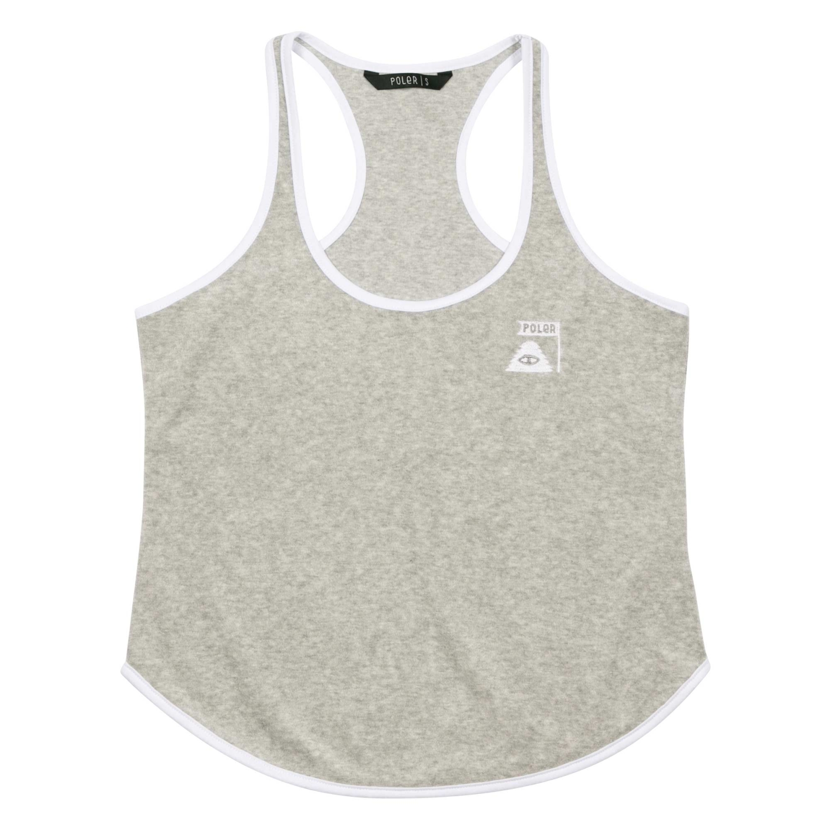 POLER Womens T-Shirt CABANA TERRY TANK heather grey