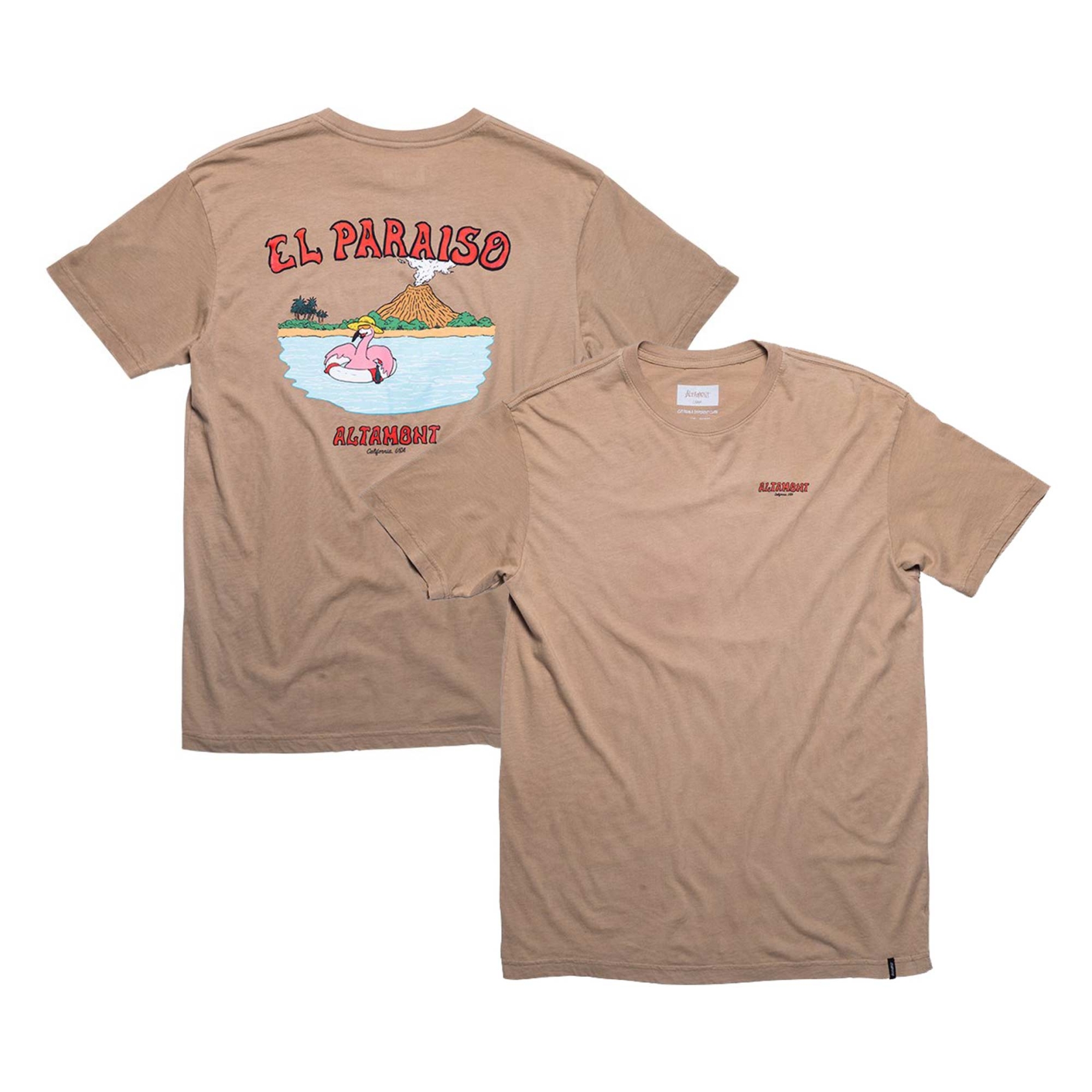 ALTAMONT T-Shirt I EL PARAISO S/S CUSTOM dark khaki