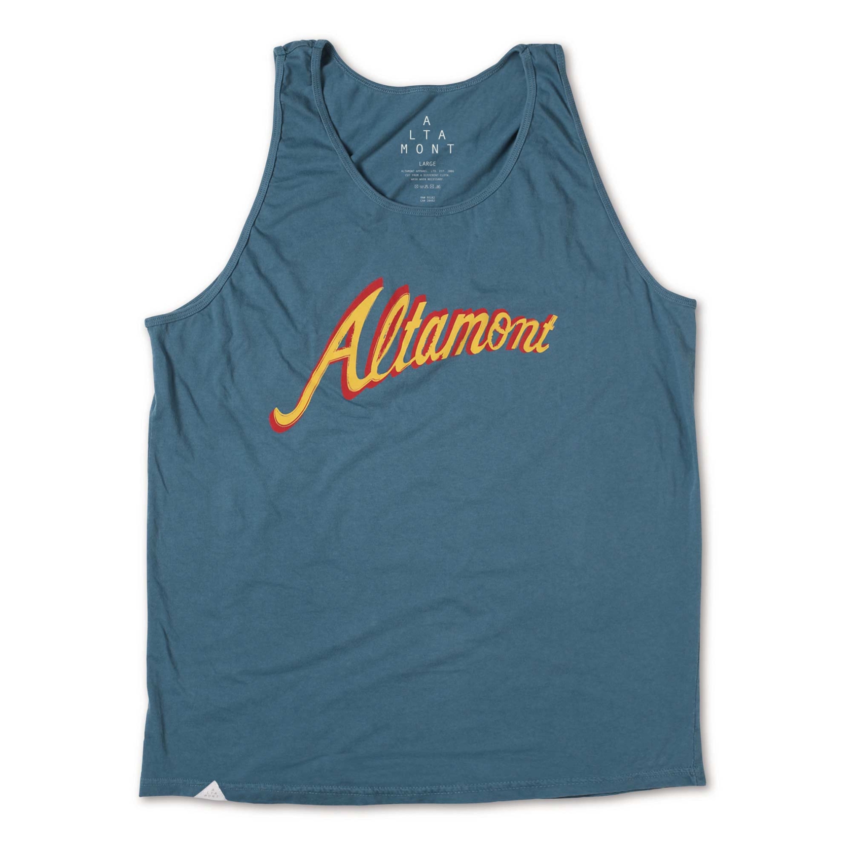 ALTAMONT T-Shirt WINDOW PANE TANK blue