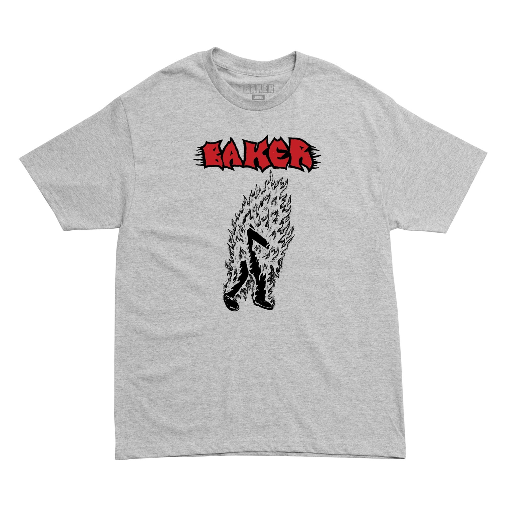 BAKER T-Shirt MAN ON FIRE athletic heather