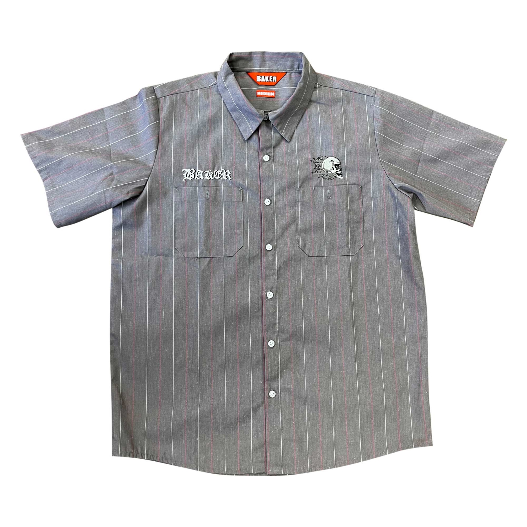 BAKER T-Shirt TORQUED PINS WORK Shirt grey