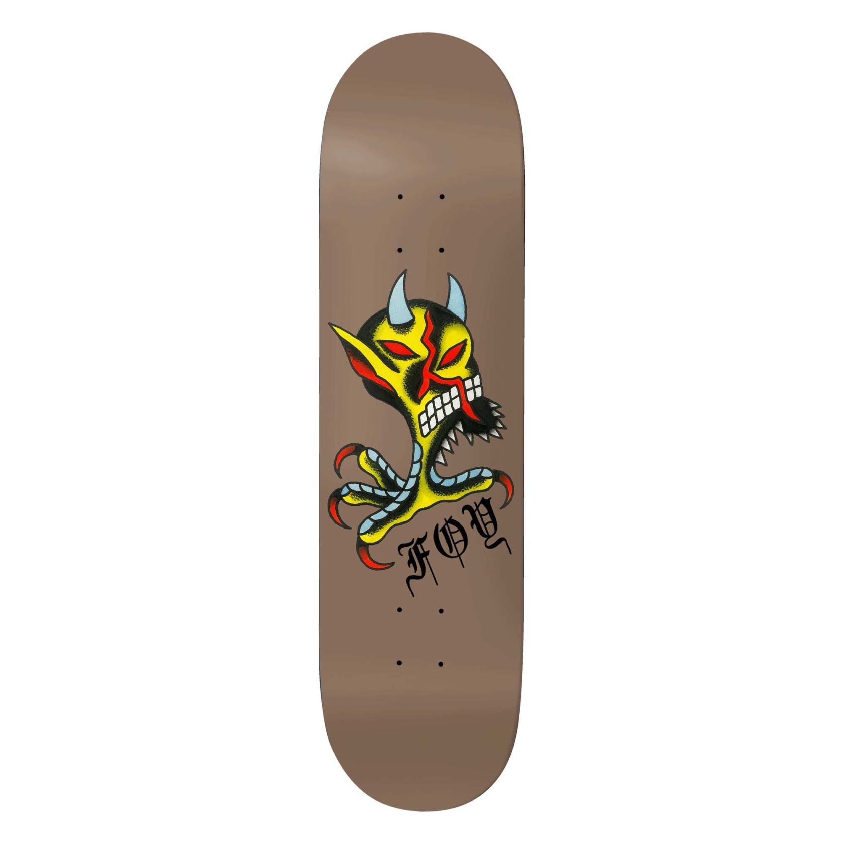 DEATHWISH Deck SEVEN TRUMPETS JF 8.0, brown 8.0''