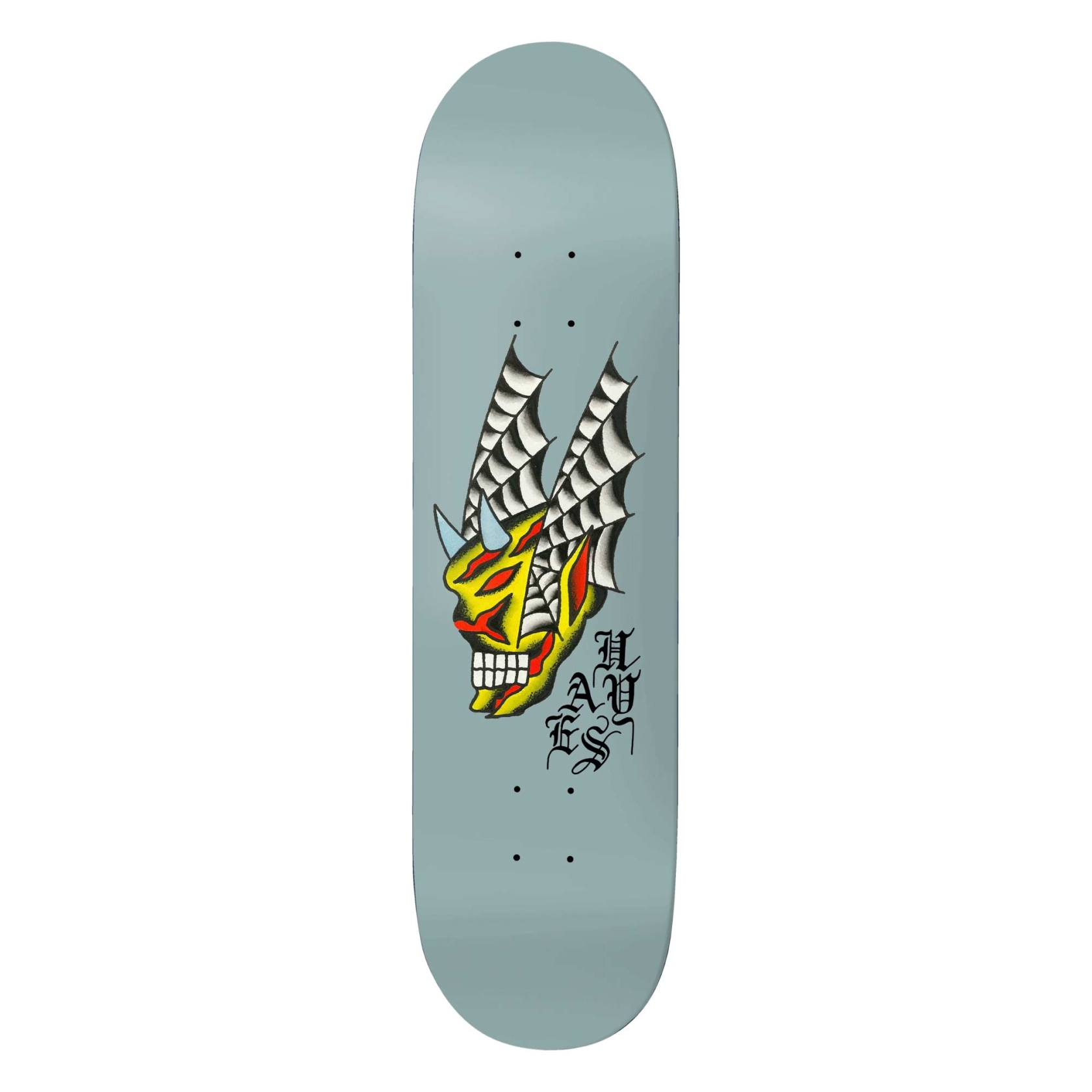 DEATHWISH Deck SEVEN TRUMPETS JH 8.5, blue 8.5''