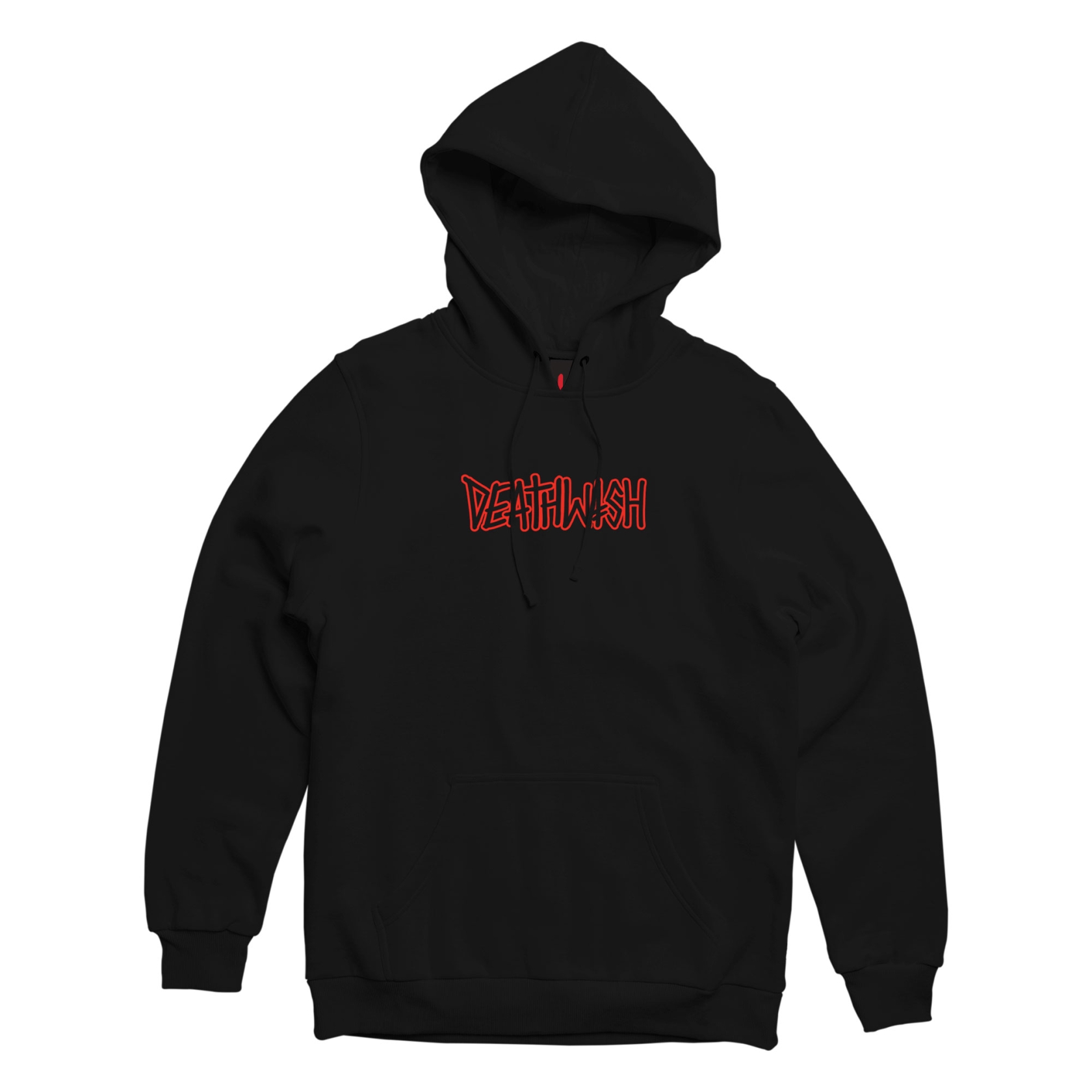 DEATHWISH Sweat OUTLINE PUFF  Hooded black