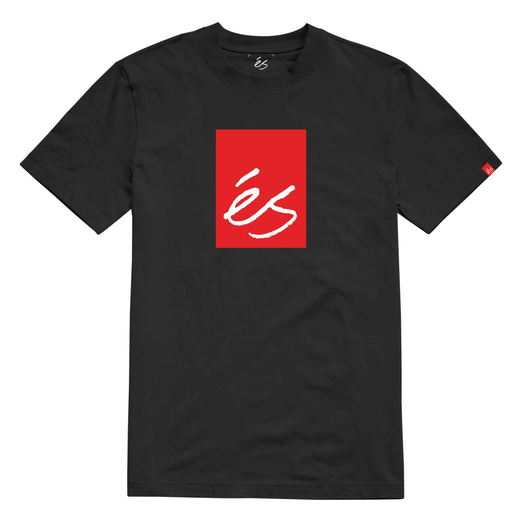eS SKB T-Shirt MAIN BLOCK 2 (groß hell) black/red