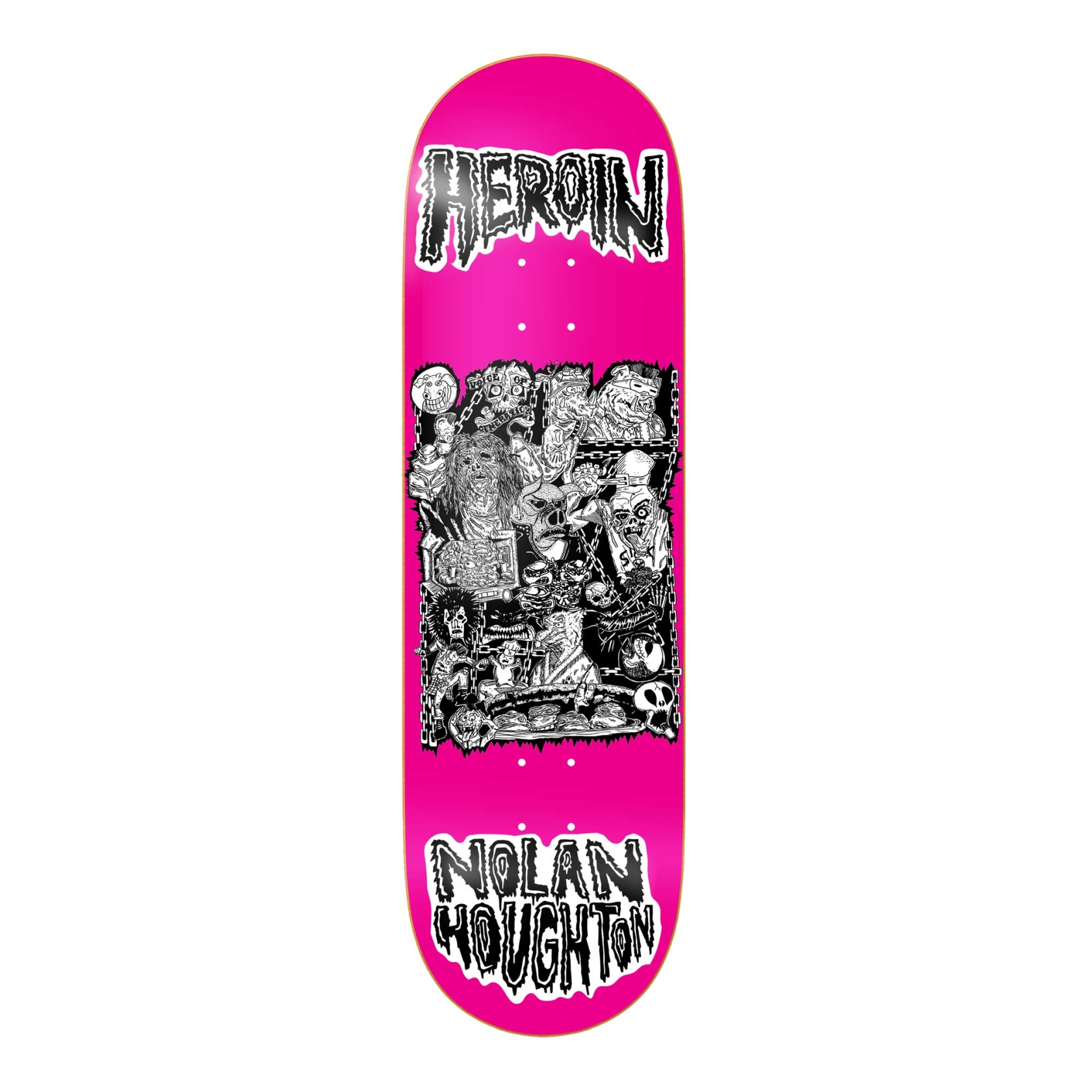 HEROIN Deck ALLEGORY OF FREAR NH 9.5, pink 9.5''