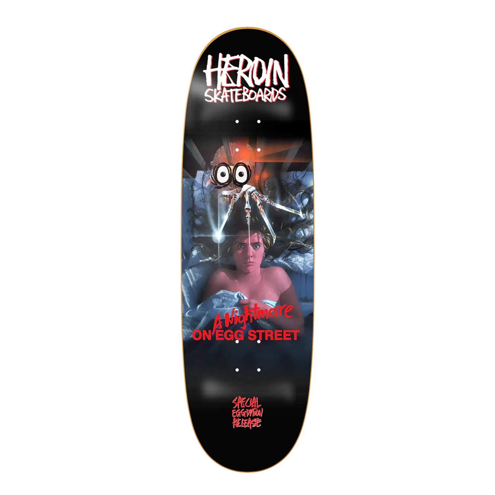 HEROIN Deck A NIGHTMARE ON EGG STREET 9.875, assorted 9.8''