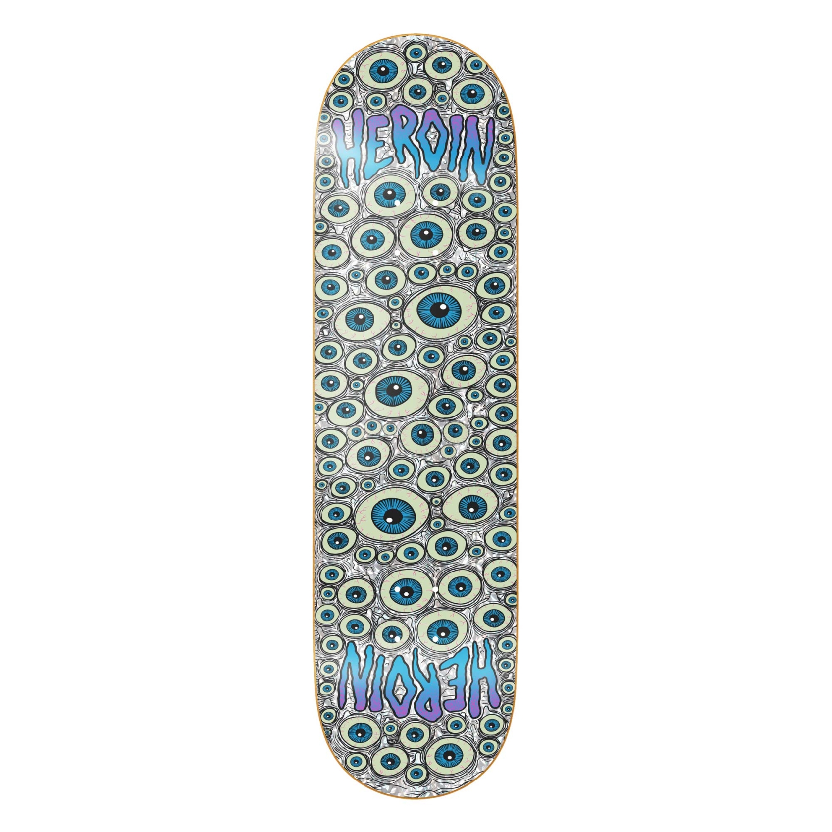 HEROIN Deck EYES HOLOGRAPHIC SYM 8.5, assorted 8.5''