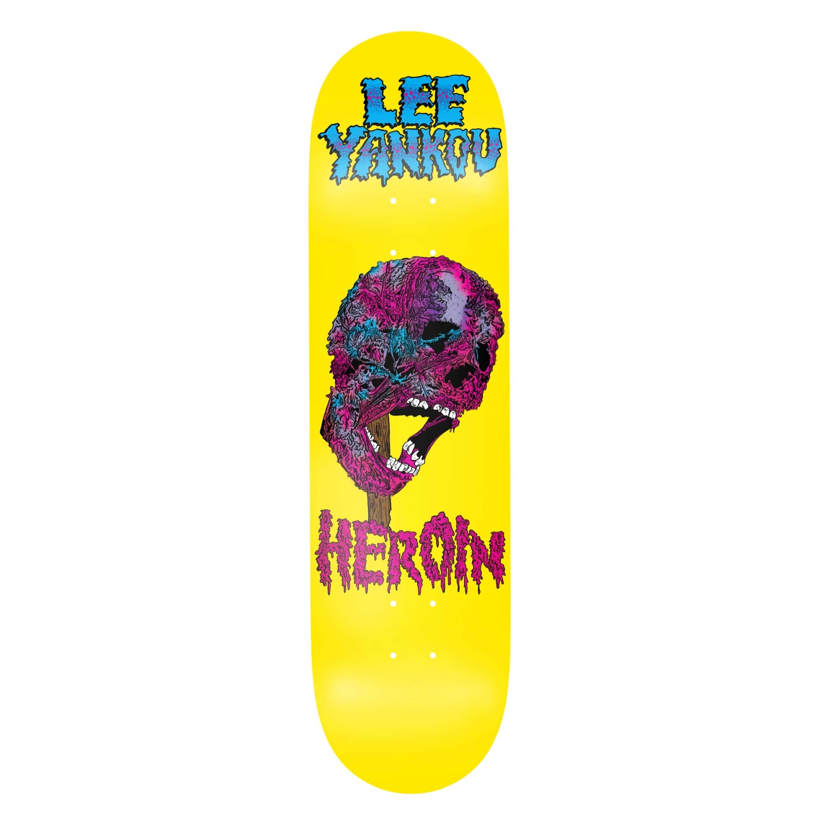 HEROIN Deck FACE MELTER LY 8.25, yellow 8.2''