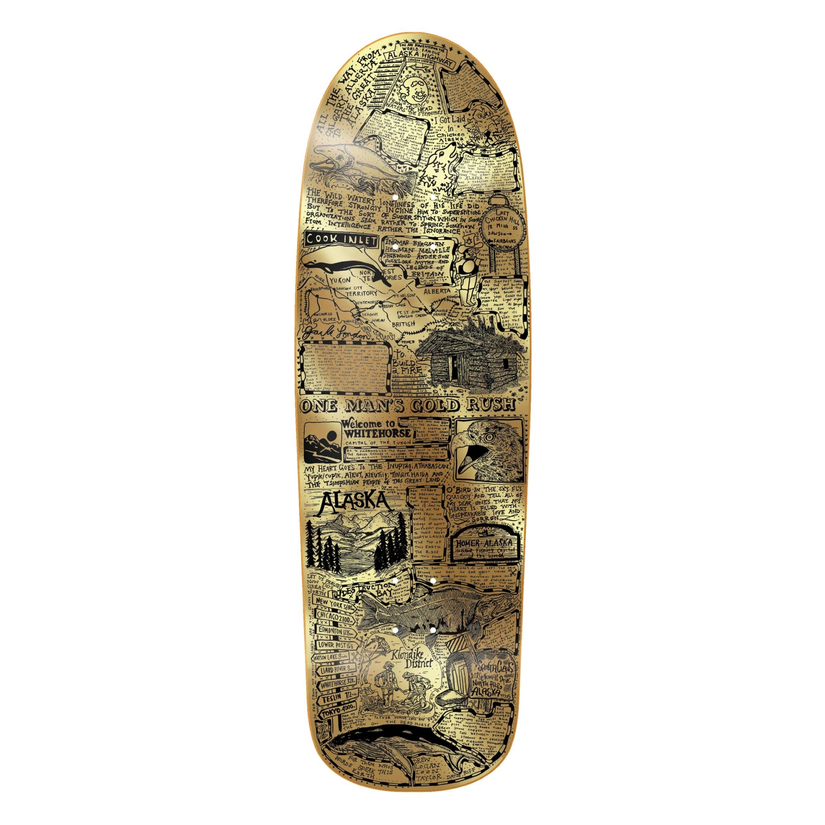 HEROIN Deck GOLD RUSH CQ 10.0, assorted 10.0''