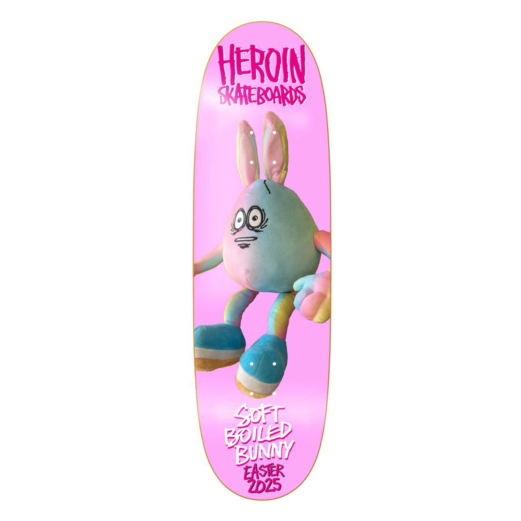 HEROIN Deck SOFT BOILED BUNNY SYM 9.125, pink 9.1''