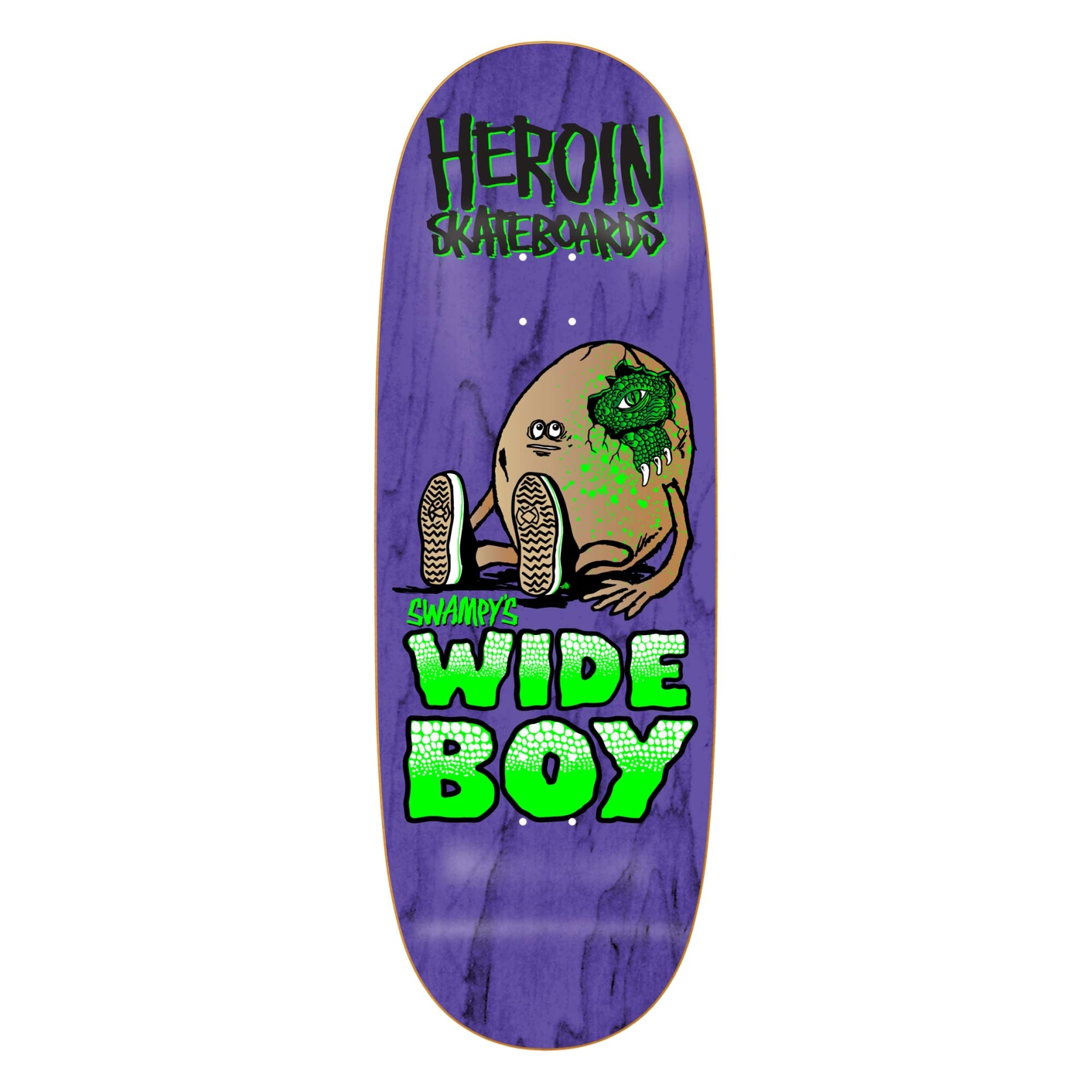 HEROIN Deck SWAMPY´S WIDE BOY 10.75, purple 10.7''