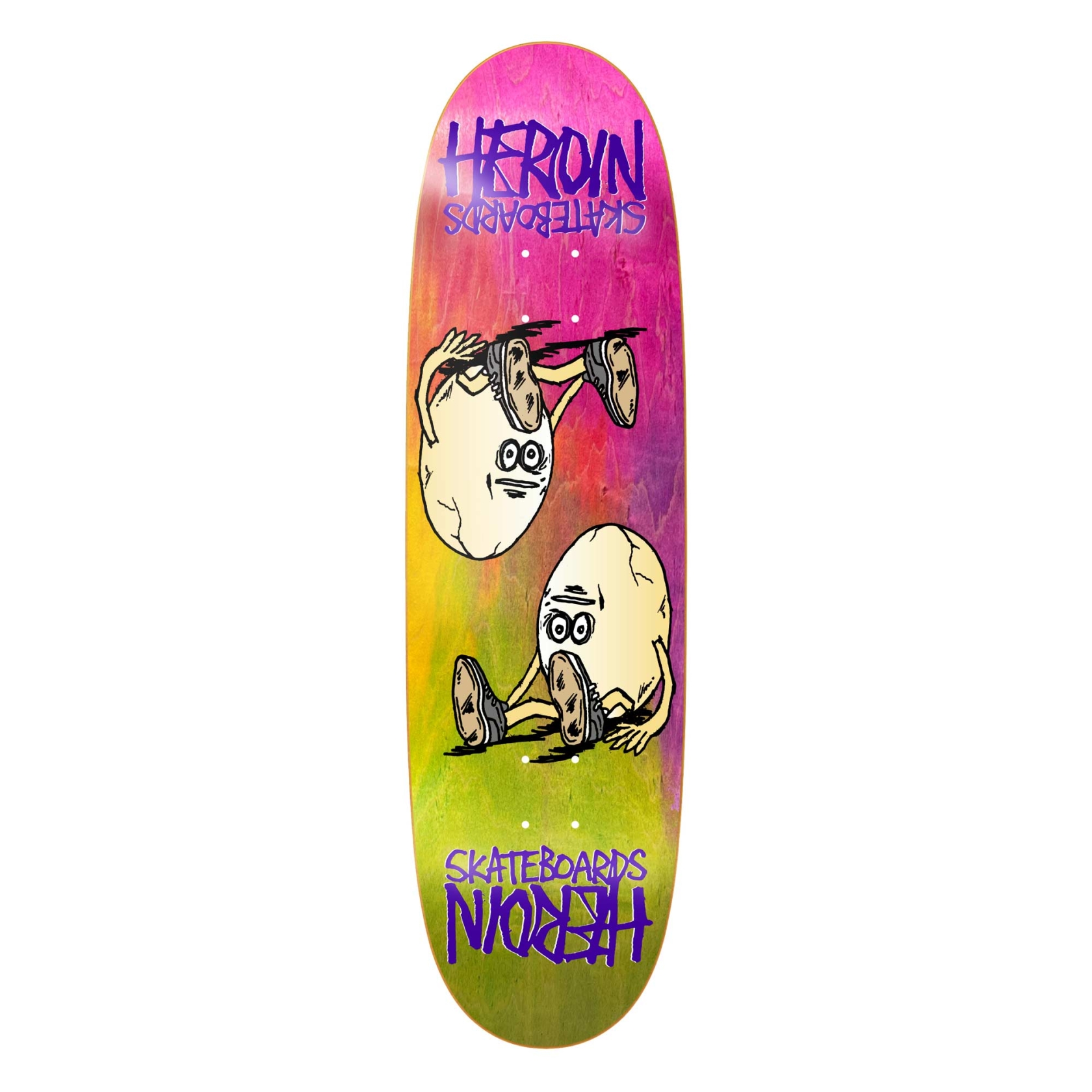 HEROIN Deck SYMMETRICAL EGG RAINBOW 8.75, assorted 8.7''