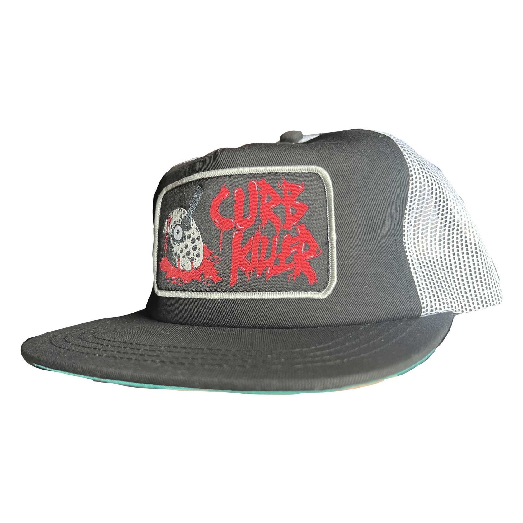 HEROIN Cap CURB KILLER Trucker Hat, black/white