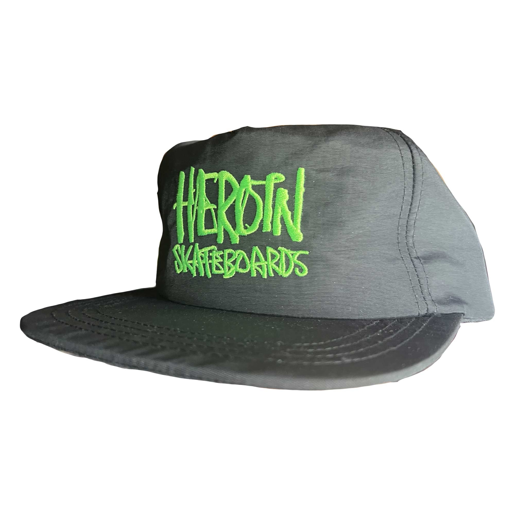 HEROIN Cap SCRIPT NYLON Snapback, black/green