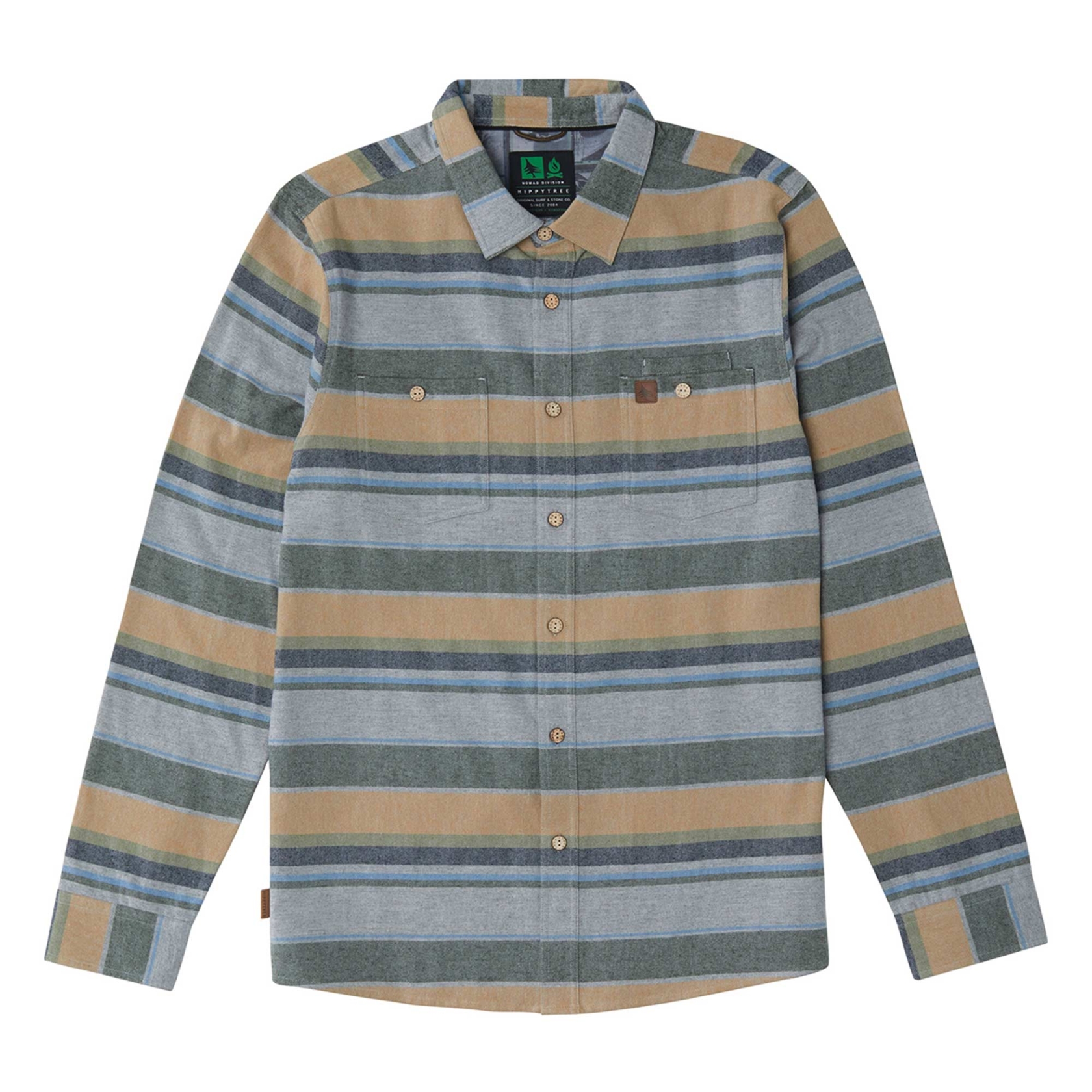 HIPPYTREE Shirt BASALT Flannel grey