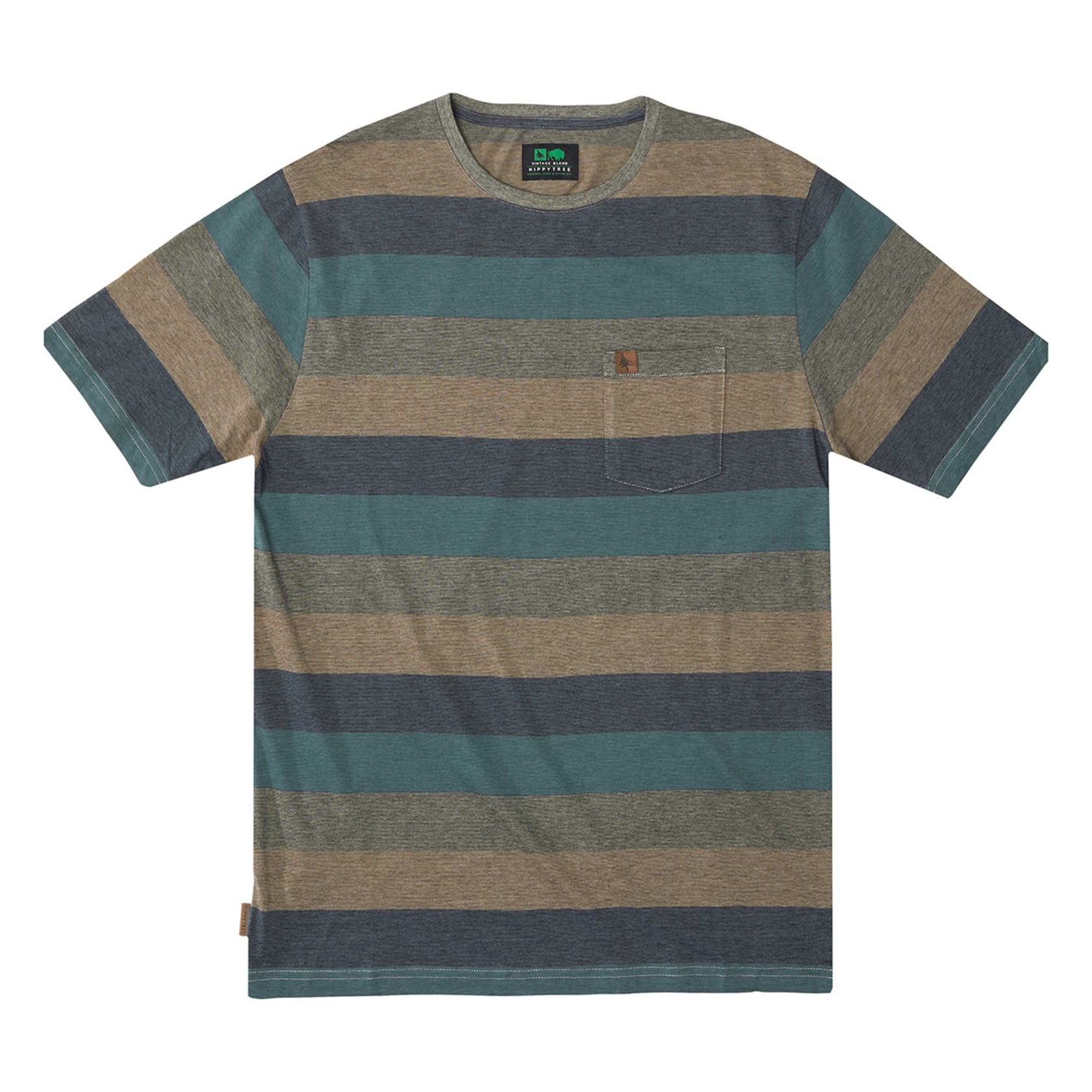HIPPYTREE T-Shirt RIVERTON KNIT heather blue