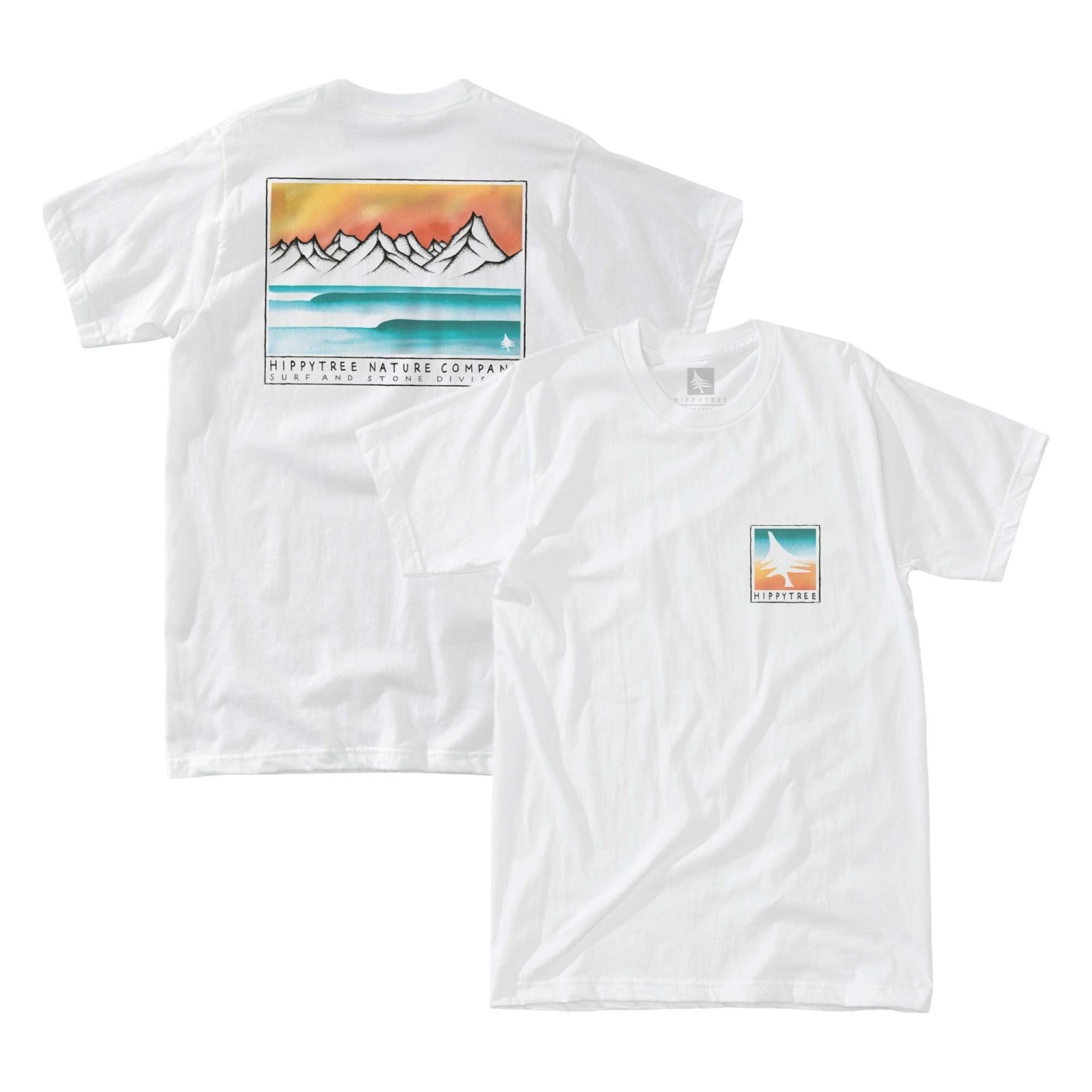 HIPPYTREE T-Shirt WAVECREST ECO white
